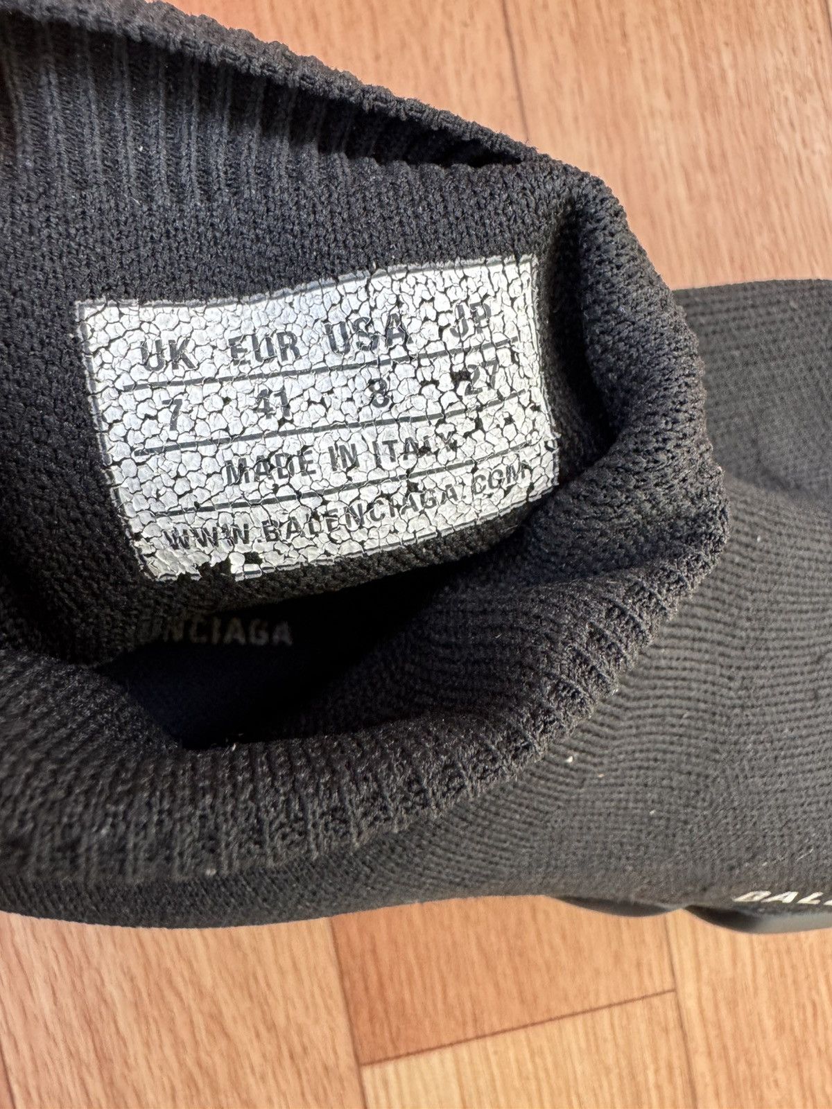 Balenciaga Balenciaga All Black Socks Trainers Size US 8 / EU 41 - 10 Thumbnail
