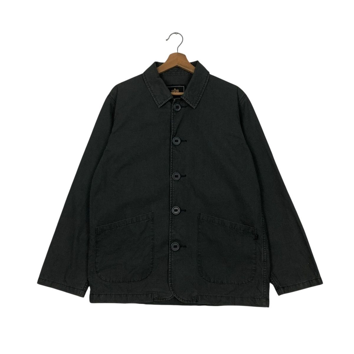 Alpha Industries 🔥VINTAGE CHORE WORK JACKET ALPHA INDUSTRIES MILITARY Size US M / EU 48-50 / 2 - 3 Thumbnail