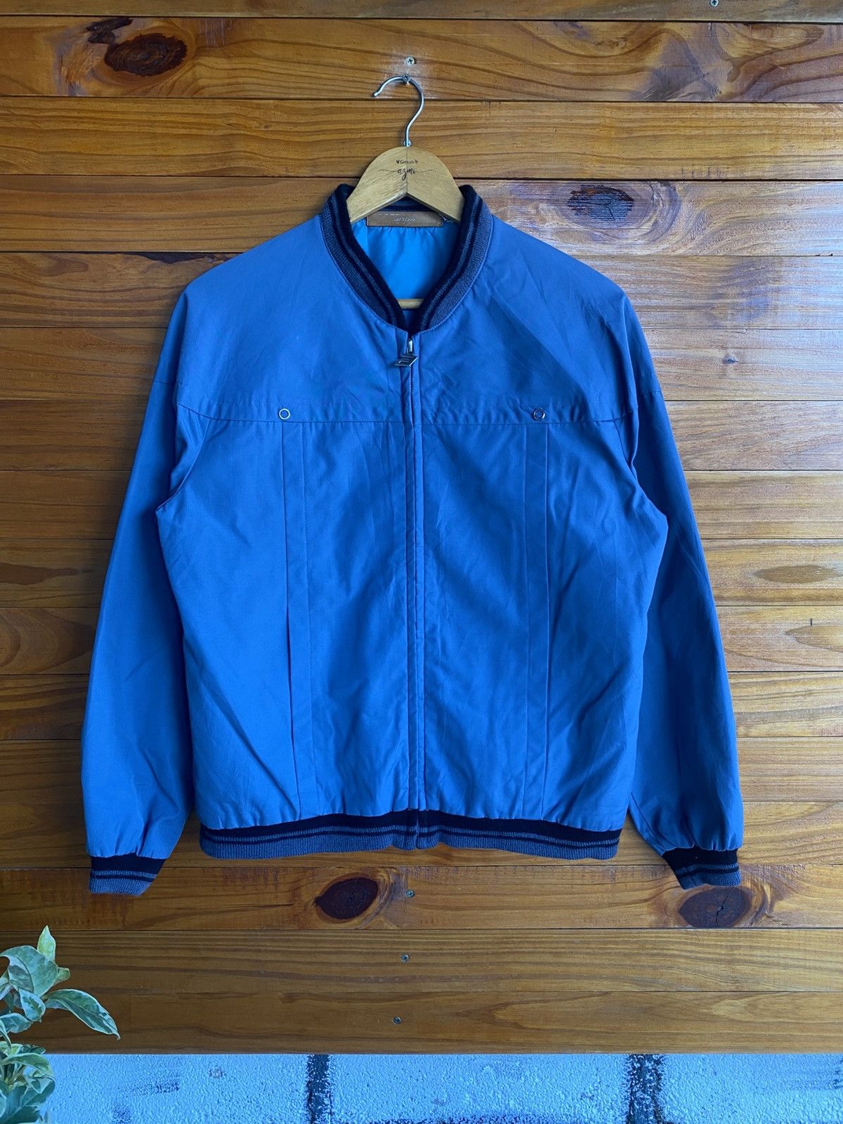 Vintage Vintage ANBA Austria Blue Bomber Jacket Licensed by Kenkado Size US M / EU 48-50 / 2 - 3 Thumbnail