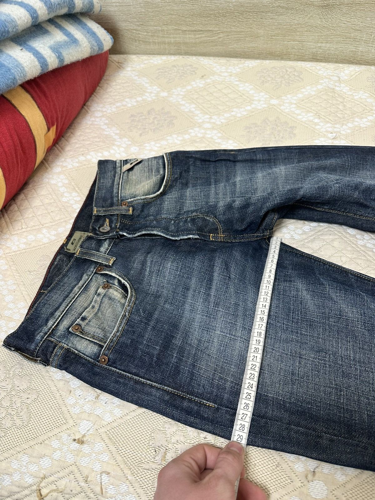 Jack & Jones 🔥 Jack & Jones Distressed Blue Wash Flared Denim Jeans Pants Size US 29 - 10 Thumbnail