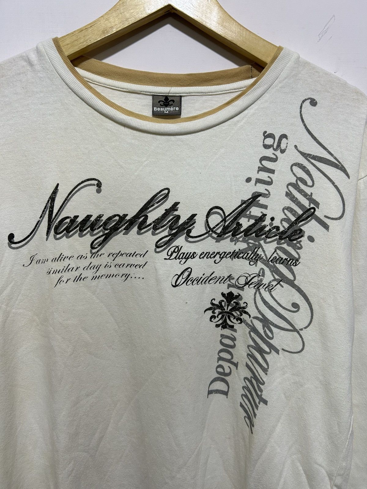 Japanese Brand Beaumere Poem Naughty Article Long Sleeve Size US L / EU 52-54 / 3 - 2 Thumbnail