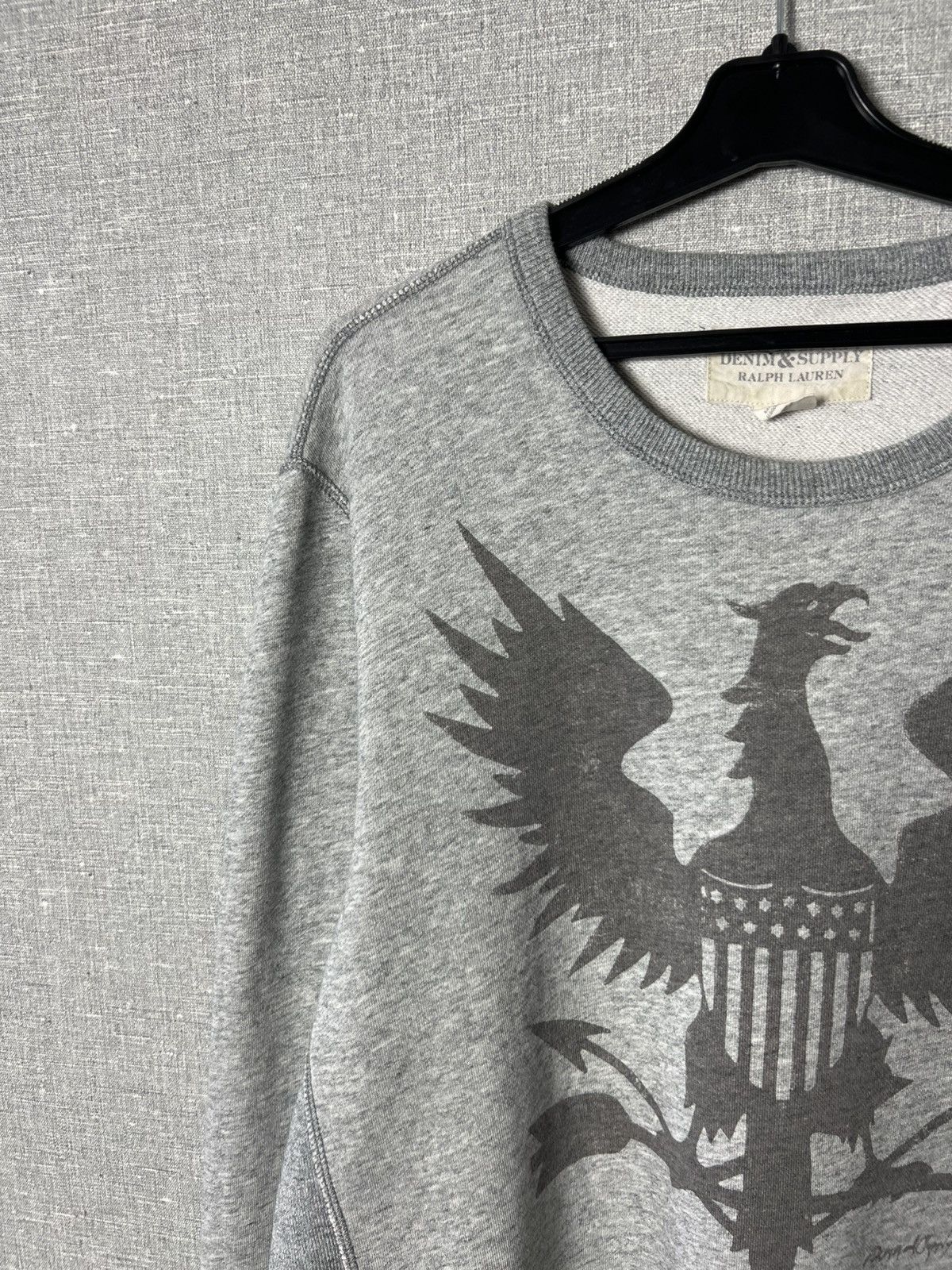 Denim & Supply Ralph Lauren VNTG Denim & Supply Ralph Lauren Eagle Big Logo Sweatshirt Size US XL / EU 56 / 4 - 3 Thumbnail