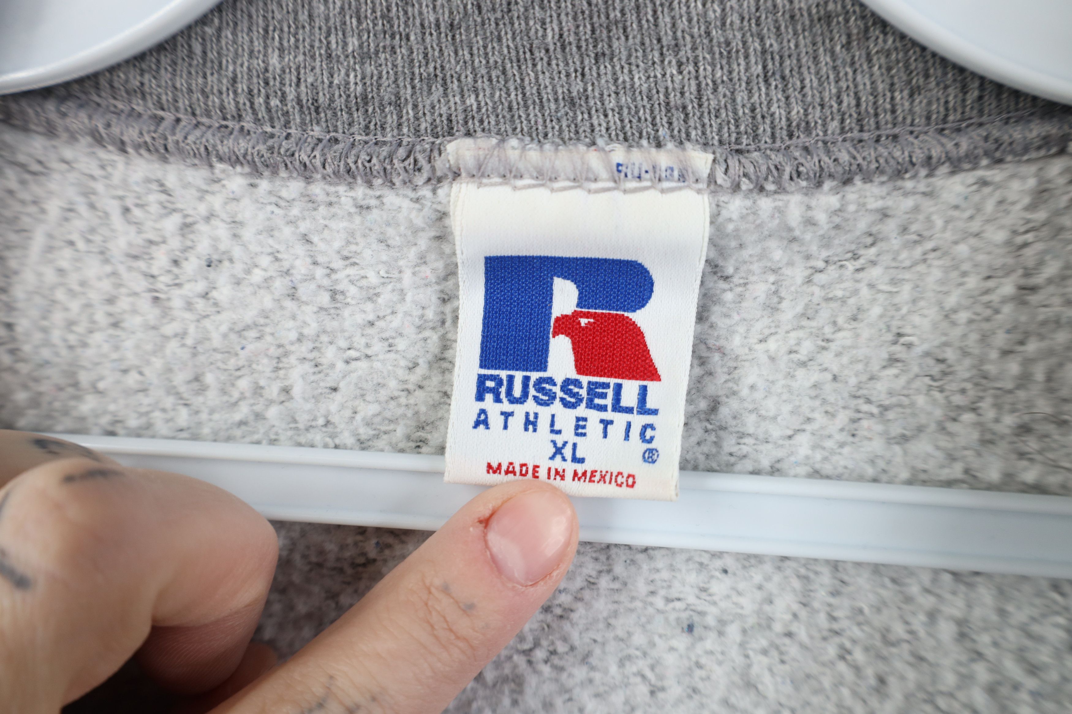 Russell Athletic Vintage 90s Russell Athletic Crewneck Sweatshirt Gray Size US XL / EU 56 / 4 - 9 Thumbnail