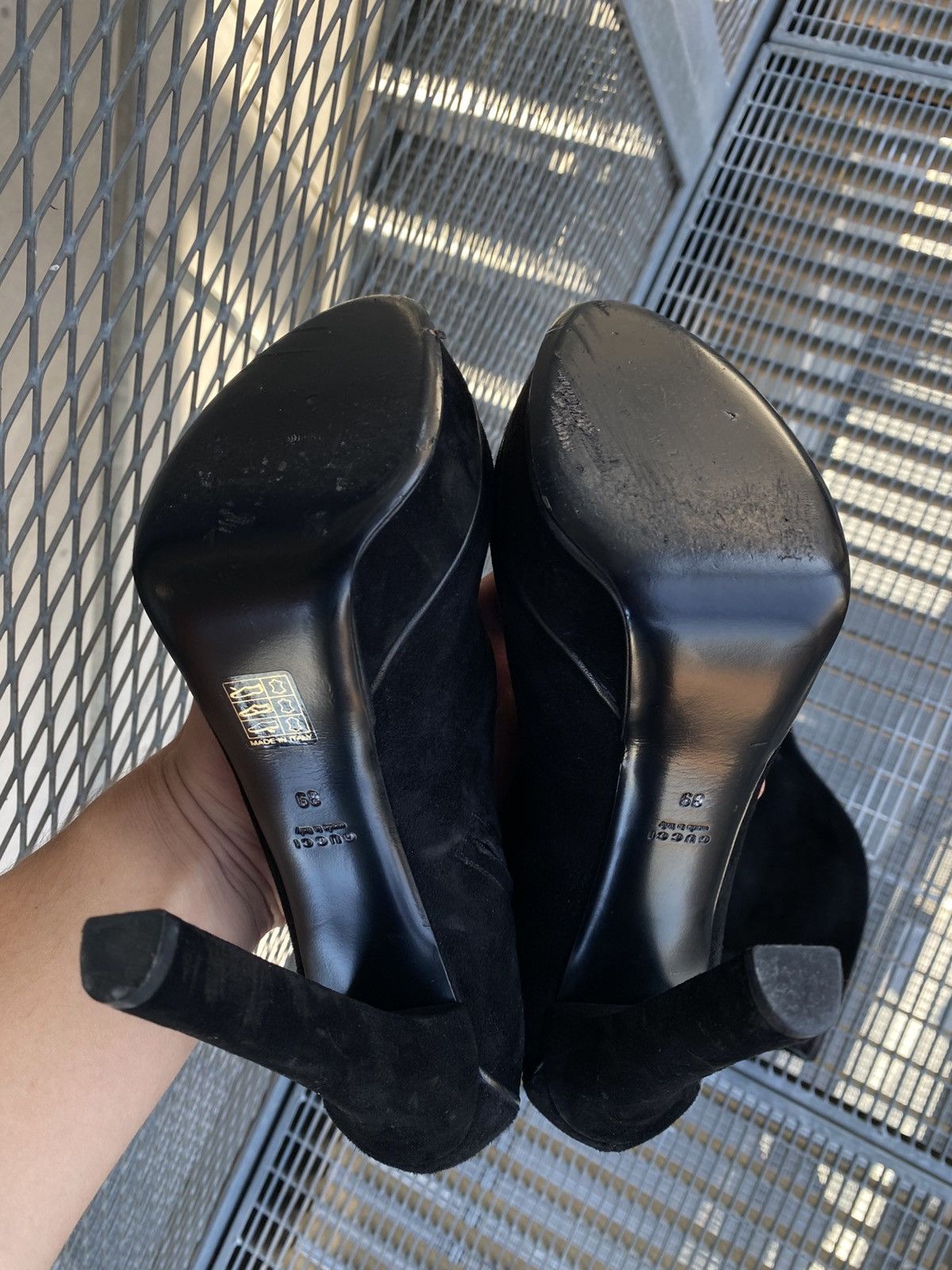 Gucci Gucci Suede Boots Heels Knee High Size US 9 / IT 39 - 24 Thumbnail