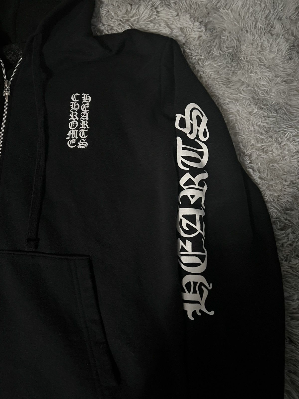 Chrome Hearts Chrome Hearts Vertical Logo Zip Up Size US L / EU 52-54 / 3 - 2 Thumbnail