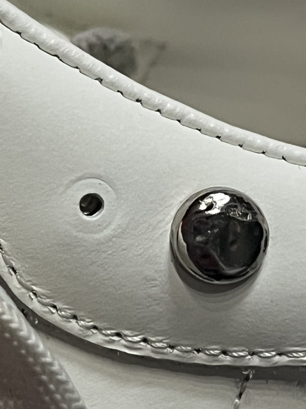 Alexander McQueen Alexander Mcqueen White Studded Oversized Low Top Sneakers Size US 12 / IT 42 - 9 Thumbnail
