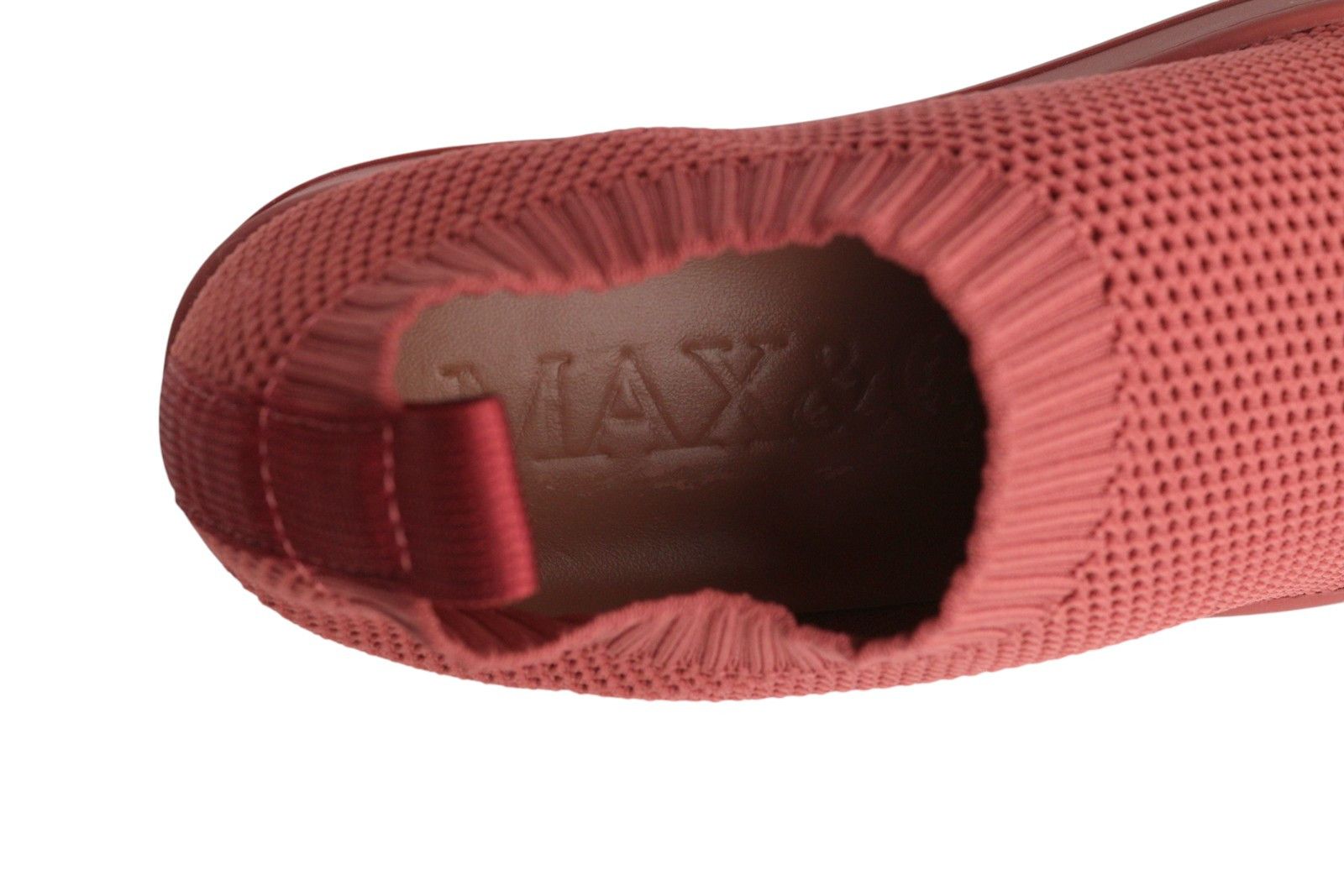 MAX&Co. EU38 Brick Red Textured Slip Square Sole Toe 88724 Size US 7 / IT 37 - 9 Thumbnail