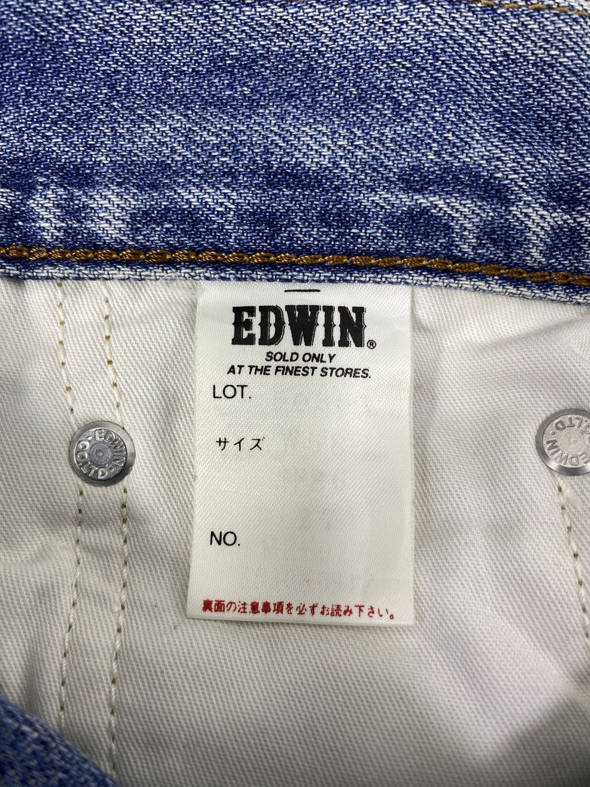 Edwin × Japanese Brand × Jean Edwin Miss 503 Blue Wash Jeans - J1114 Size 25" / US 0 / IT 36 - 11 Thumbnail