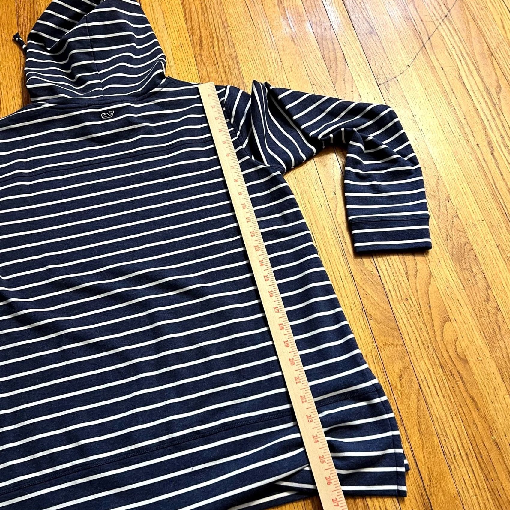 Vineyard Vines Vineyard Vines Shep Shirt Womens Medium Blue Stripe Hooded Shirt Size M / US 6-8 / IT 42-44 - 6 Thumbnail