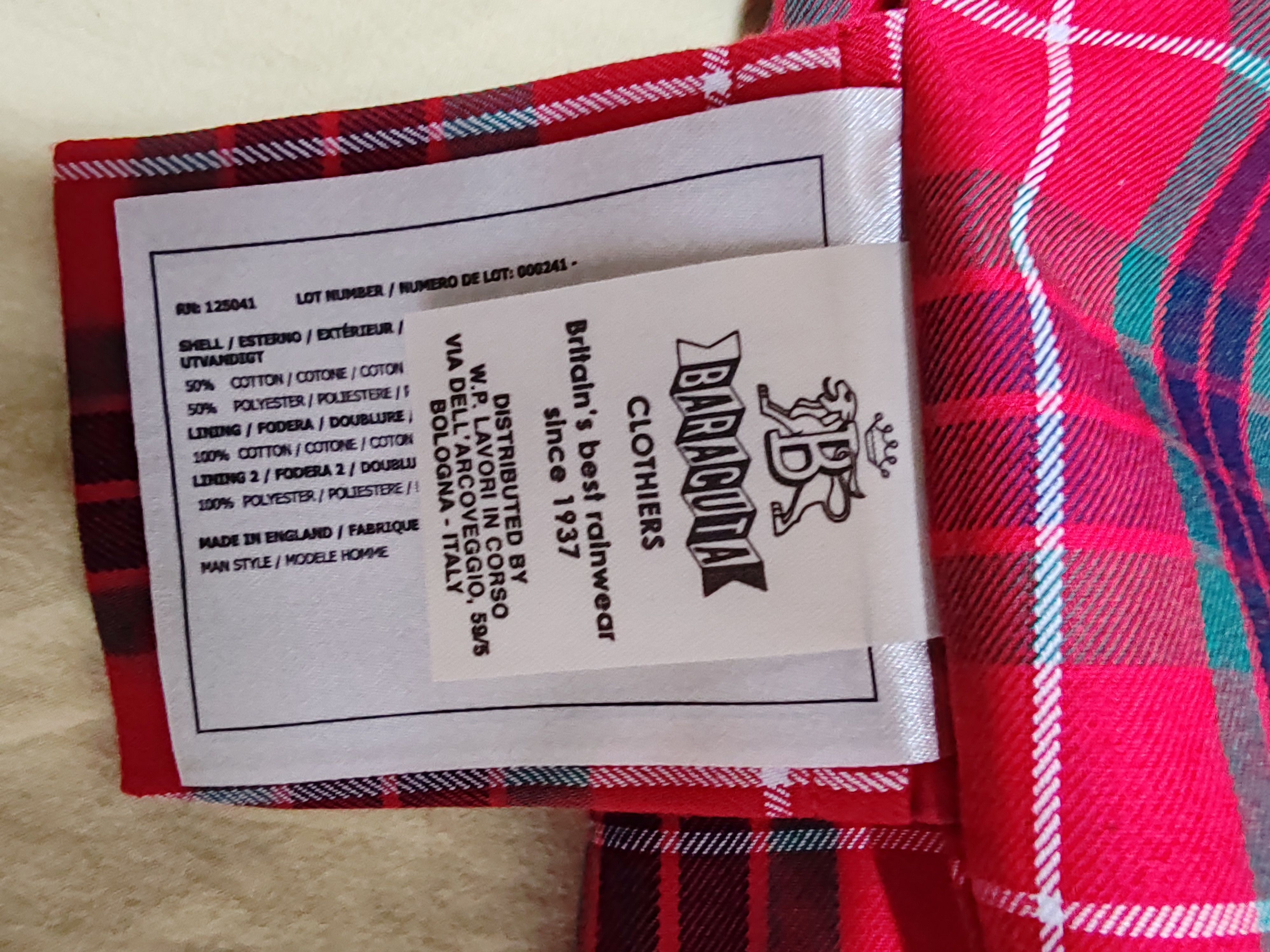 Baracuta Veste classique Archive/ Baracuta G9 TG:XL Size US XL / EU 56 / 4 - 6 Thumbnail