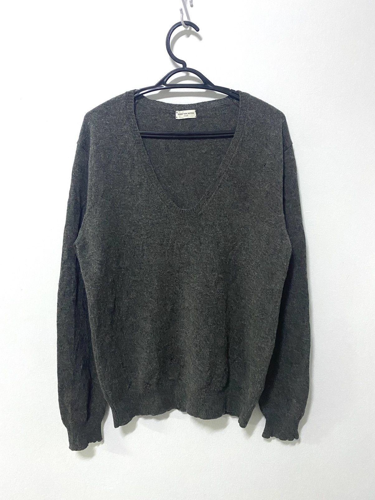 Vintage Dries van Noten mohair v-neck sweater