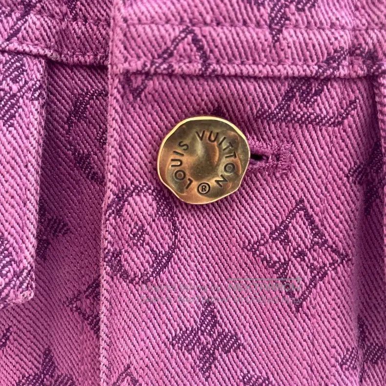 Louis Vuitton Louis Vuitton Purple full-print denim jacket Size US M / EU 48-50 / 2 - 5 Thumbnail