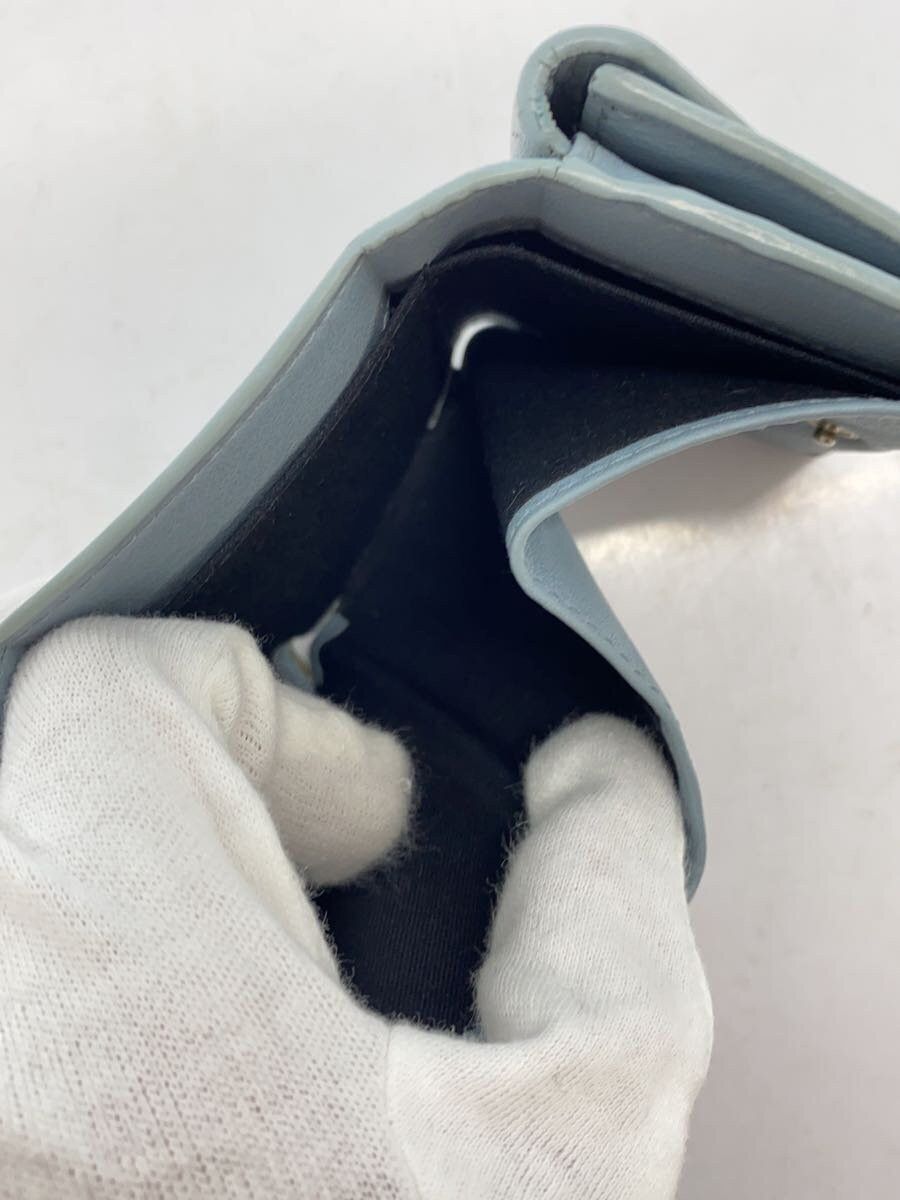 Balenciaga Balenciaga Leather Tri-Fold Wallet Blue Size ONE SIZE - 6 Thumbnail