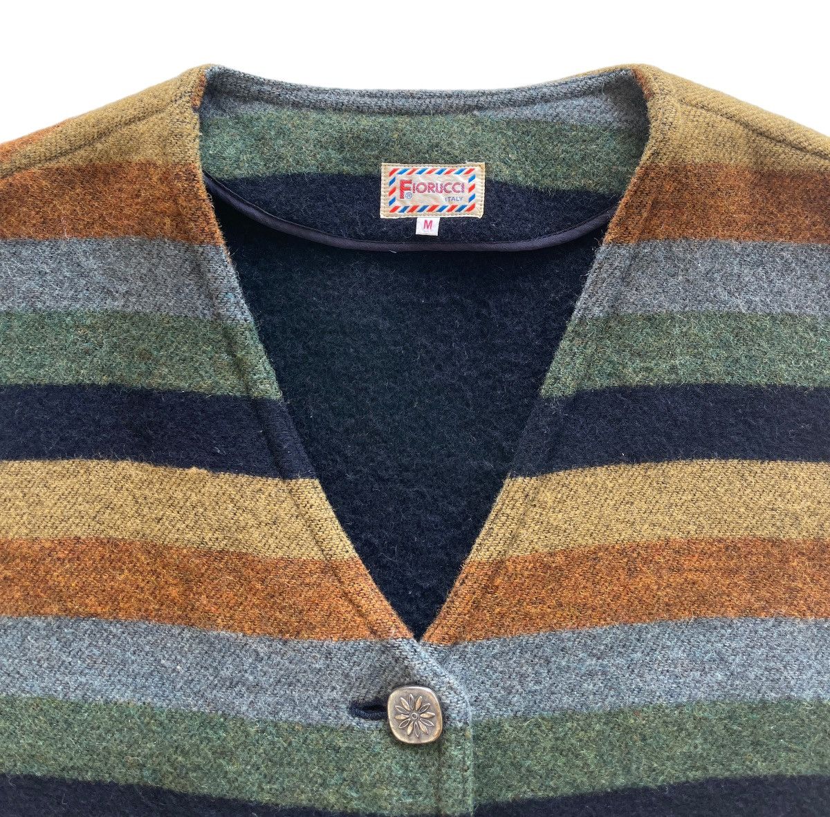 Fiorucci Fiorucci Wool Stripped Vest Size US M / EU 48-50 / 2 - 4 Thumbnail