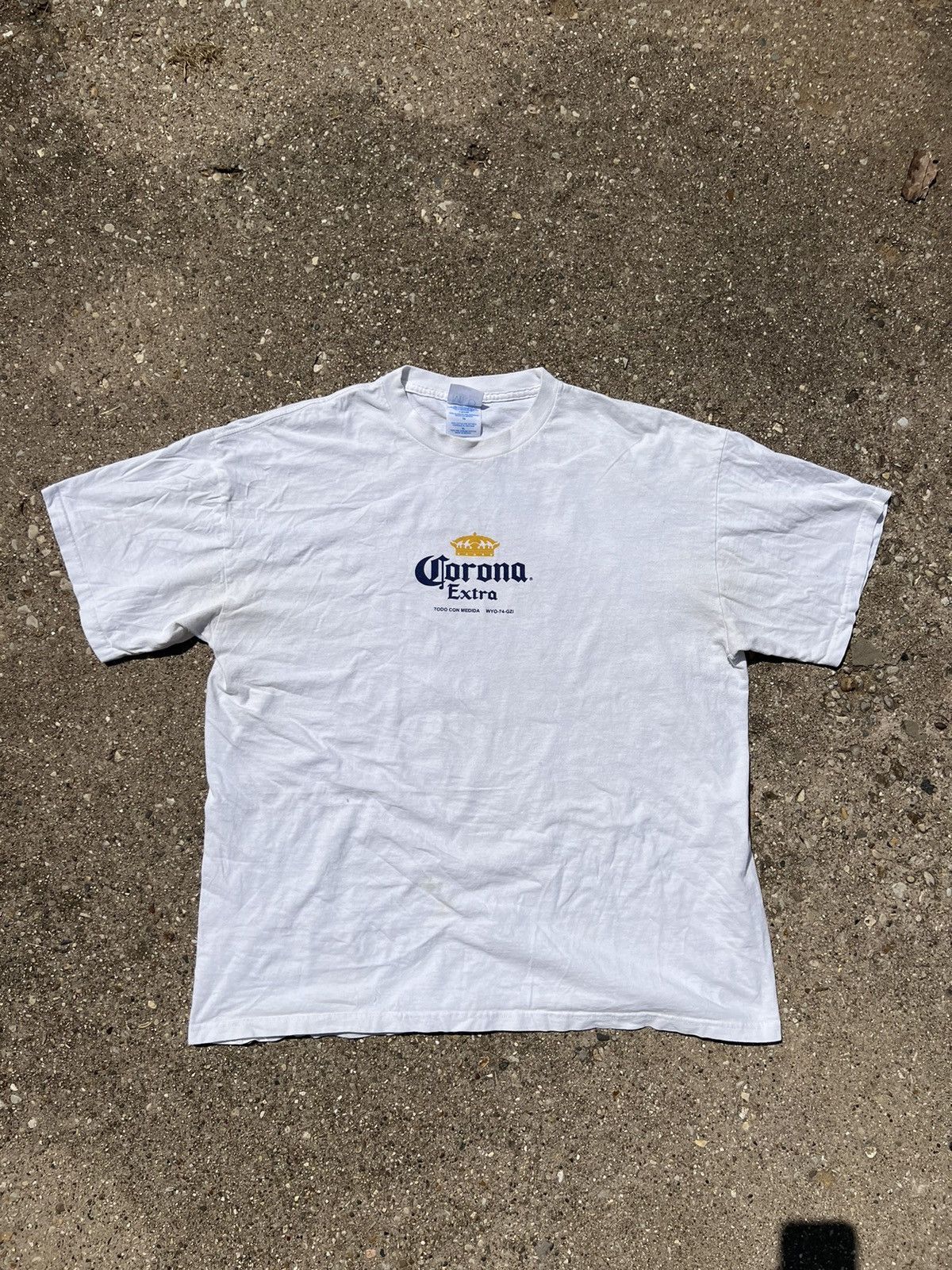 Vintage Vintage Corona Extra White and Blue T-shirt Size US XL / EU 56 / 4 - 1 Thumbnail