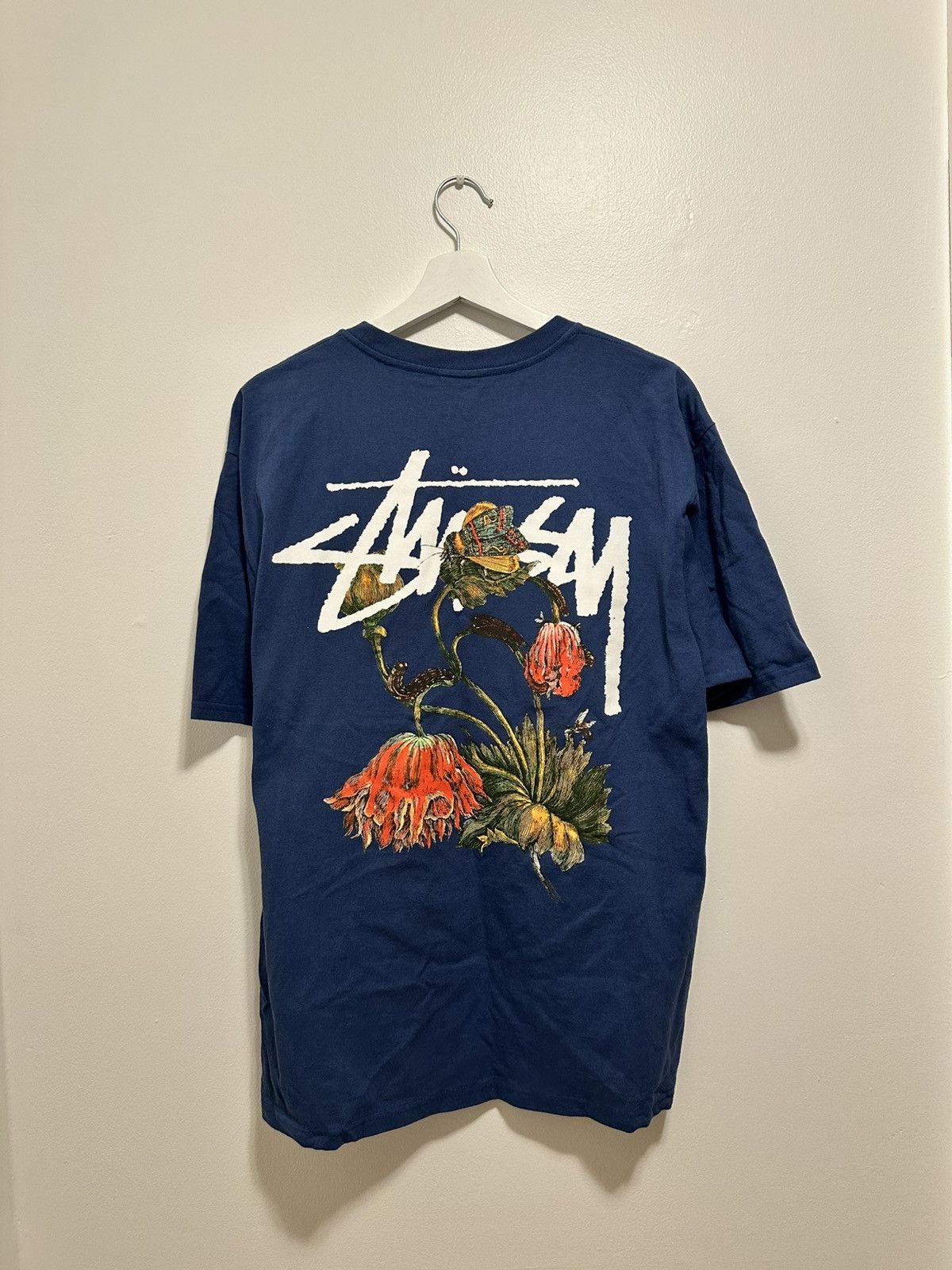 Stussy Withered Flower T-Shirt White | eBay