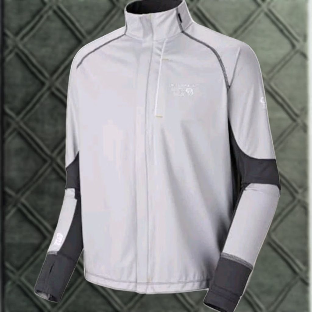Mountain Hardwear Mountain Hardwear Jacket Mens L Gray Effusion Power Airshield Running Rain Hiking Size US L / EU 52-54 / 3 - 1 Thumbnail