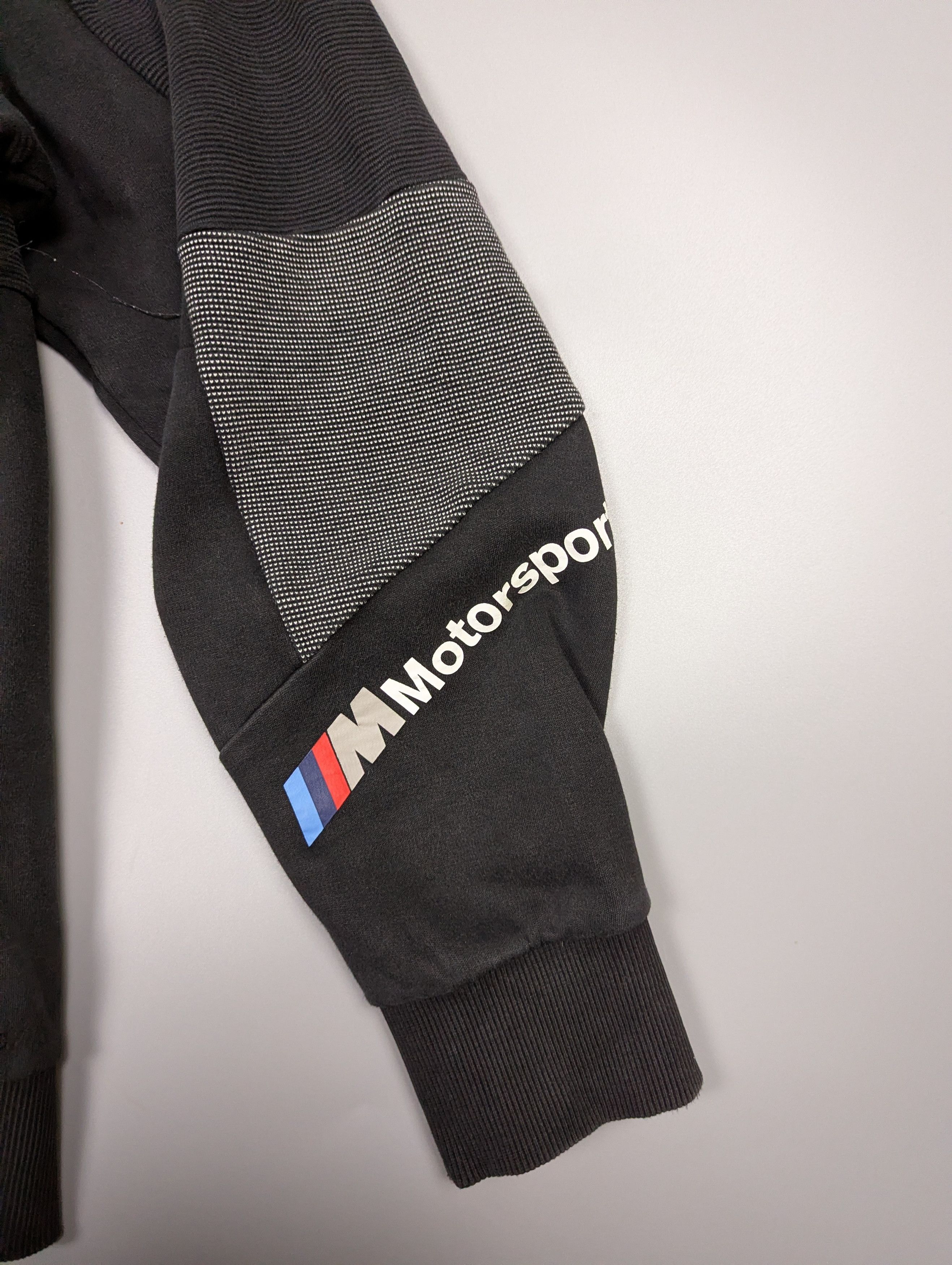 BMW × Puma Puma x BMW M Motorsport Distressed Black Hoodie Full Zip Size US L / EU 52-54 / 3 - 11 Thumbnail