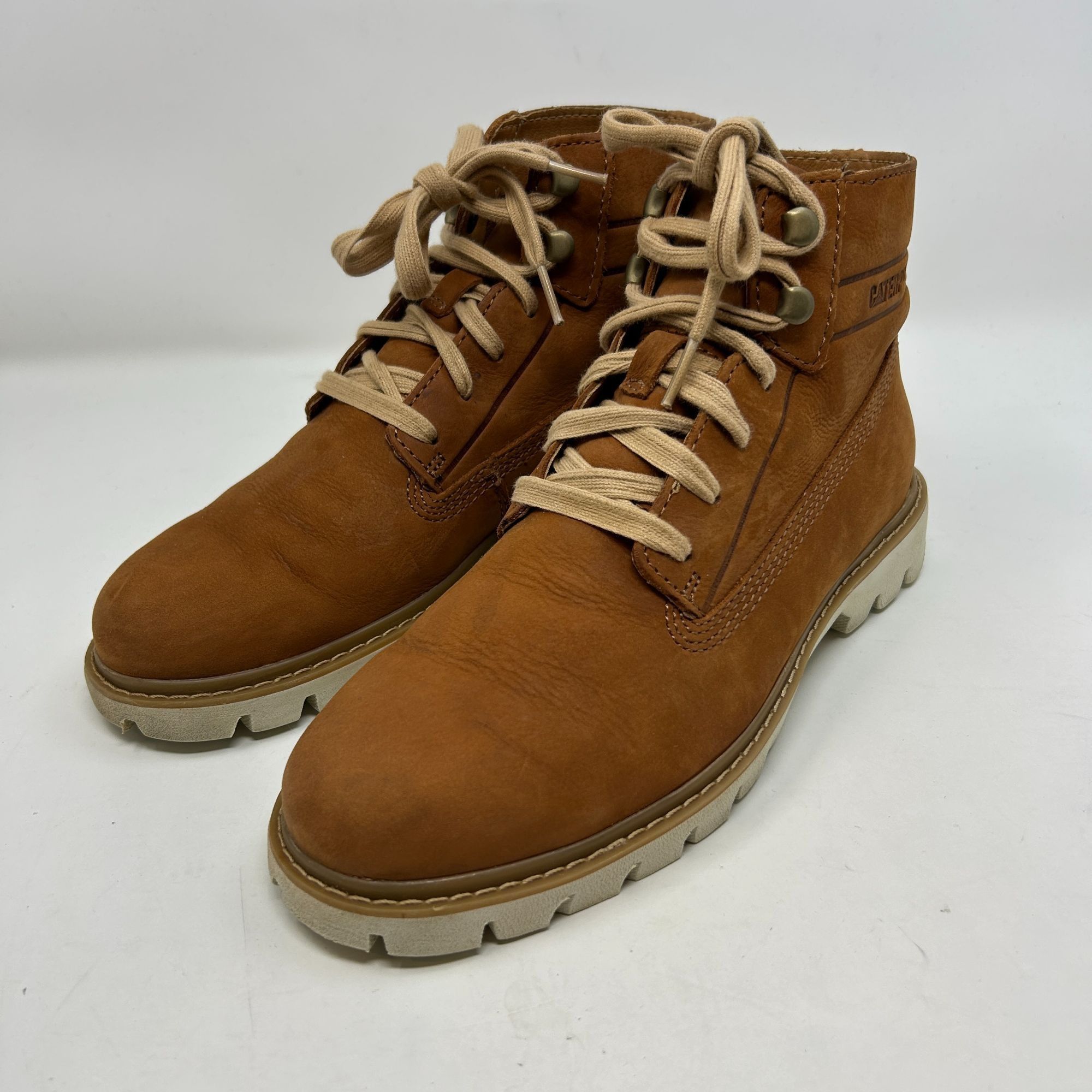 Caterpillar Caterpillar CAT Leather Work Boots Men’s 7.5 Brown Tan Flex Size US 7.5 / EU 40-41 - 6 Thumbnail