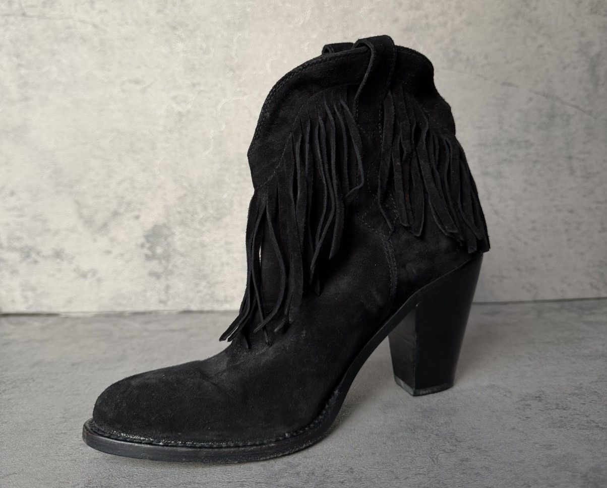 Saint Laurent Paris SAINT LAURENT PARIS - WESTERN FRINGE COWBOY BOOTS Size US 5 / IT 35 - 4 Thumbnail