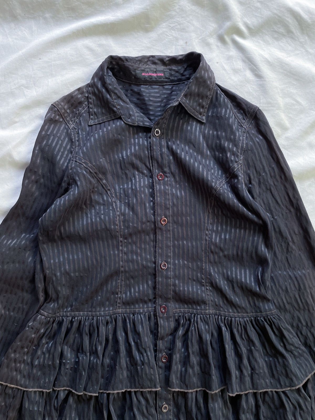 Japanese Brand ALGONQUINS BALERINA GOTHIC SUN FADED BUTTON DOWN SHIRT Size US M / EU 48-50 / 2 - 3 Thumbnail