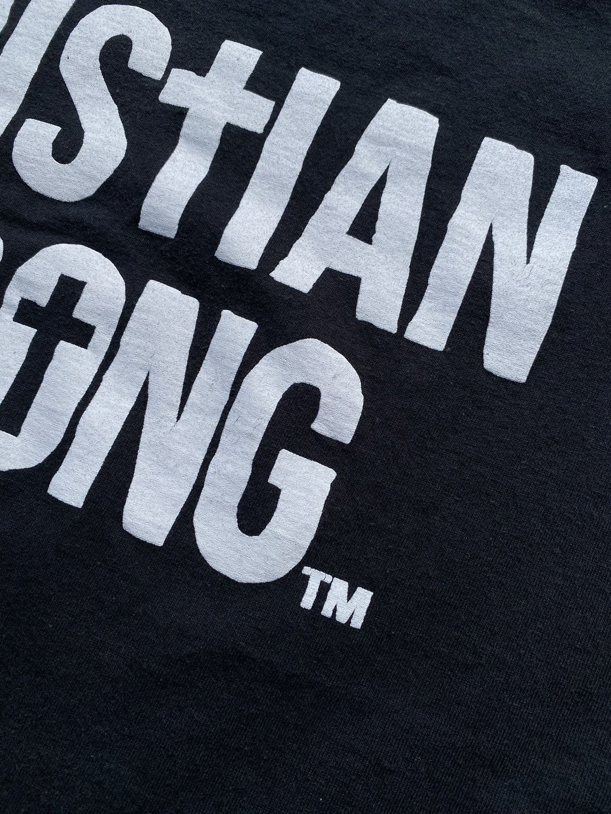 Japanese Brand × Vintage vintage Y2K JESUS CHRIST CHRISTIAN Strong spellout t-shirt Size US XL / EU 56 / 4 - 7 Thumbnail