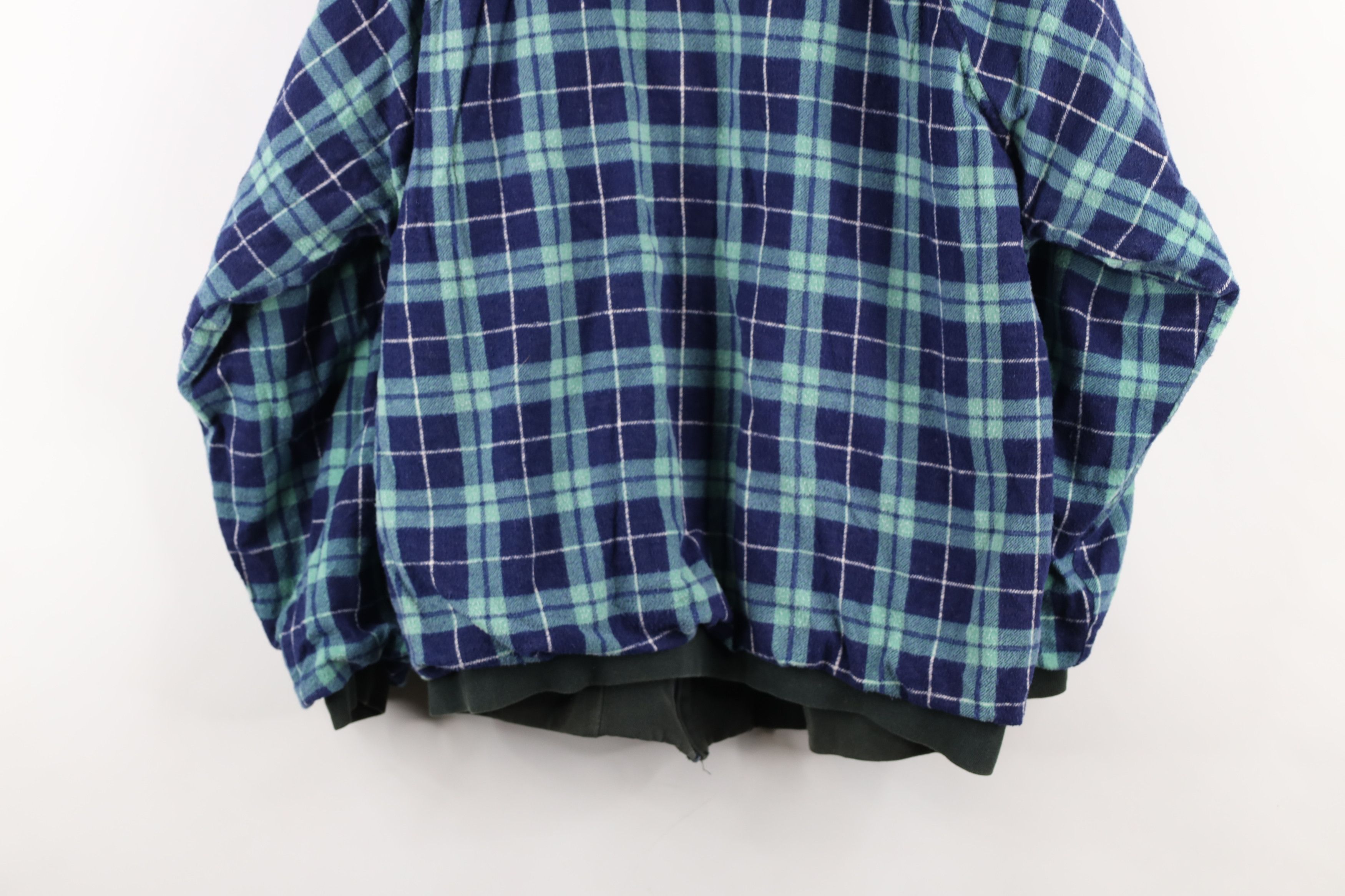Vintage Vintage 90s Streetwear Blank Reversible Full Zip Hoodie Size US L / EU 52-54 / 3 - 19 Thumbnail