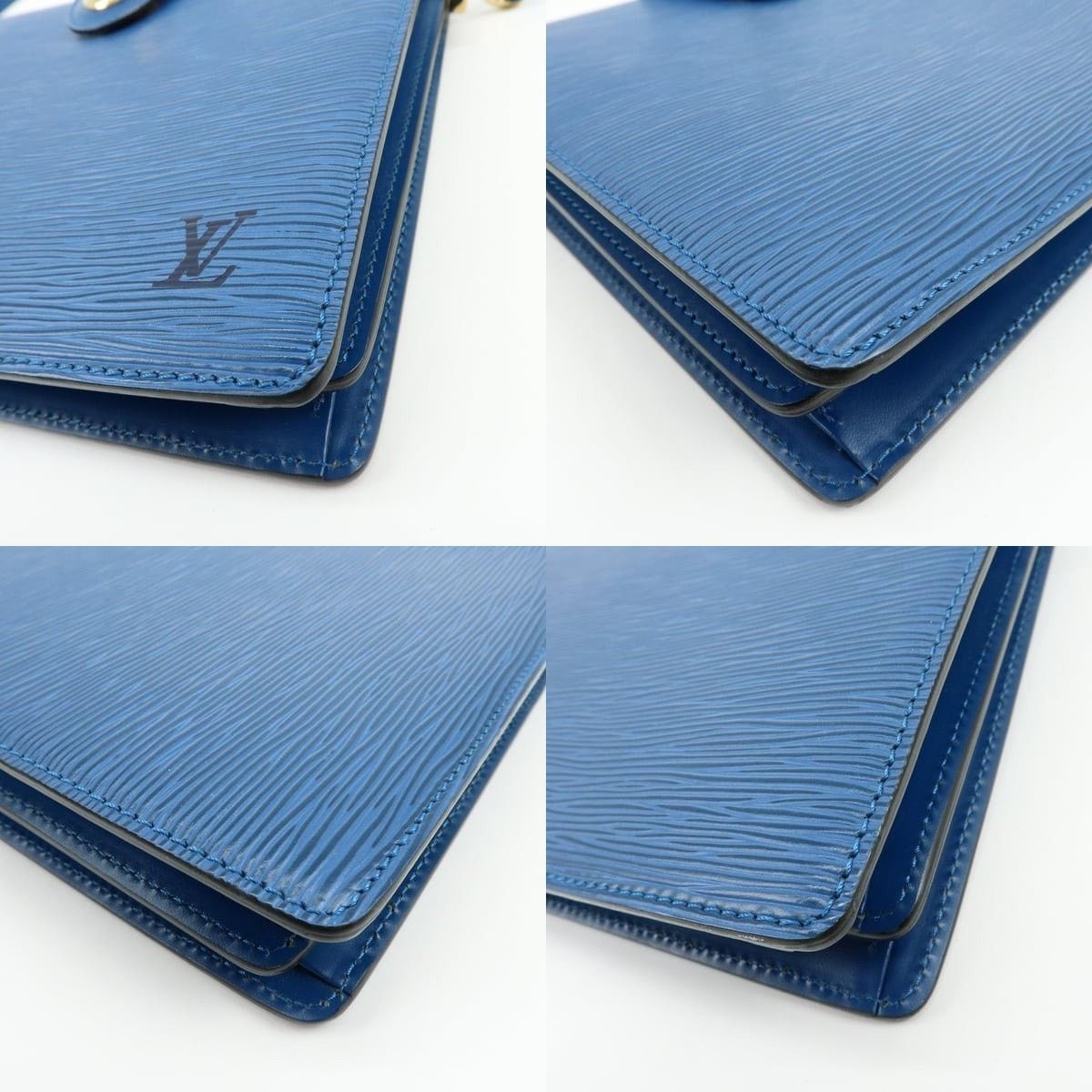 Louis Vuitton Louis Vuitton Epi Capucines Shoulder Bag Leather Blue Size ONE SIZE - 5 Thumbnail