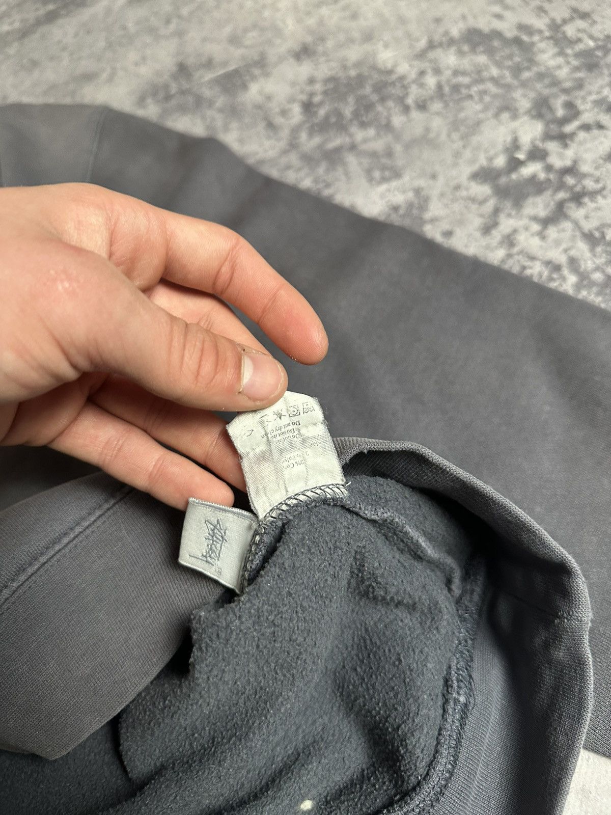 Stussy Y2K Made in USA Stussy Crewneck Pullover Logo Grey Size US L / EU 52-54 / 3 - 10 Thumbnail