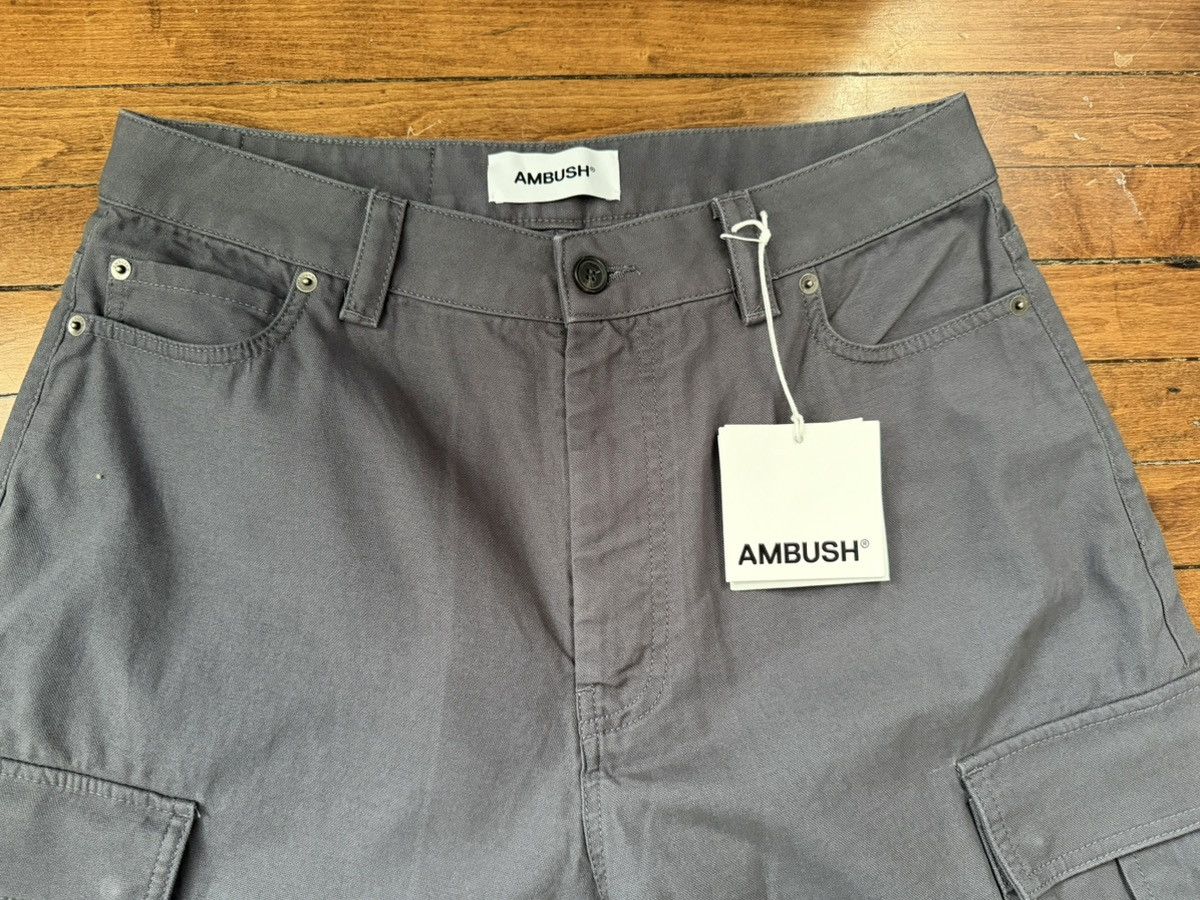 Ambush Design $1k Multi-pocket, wide-leg cotton cargo pants, Large, Italy Size US 34 / EU 50 - 4 Thumbnail
