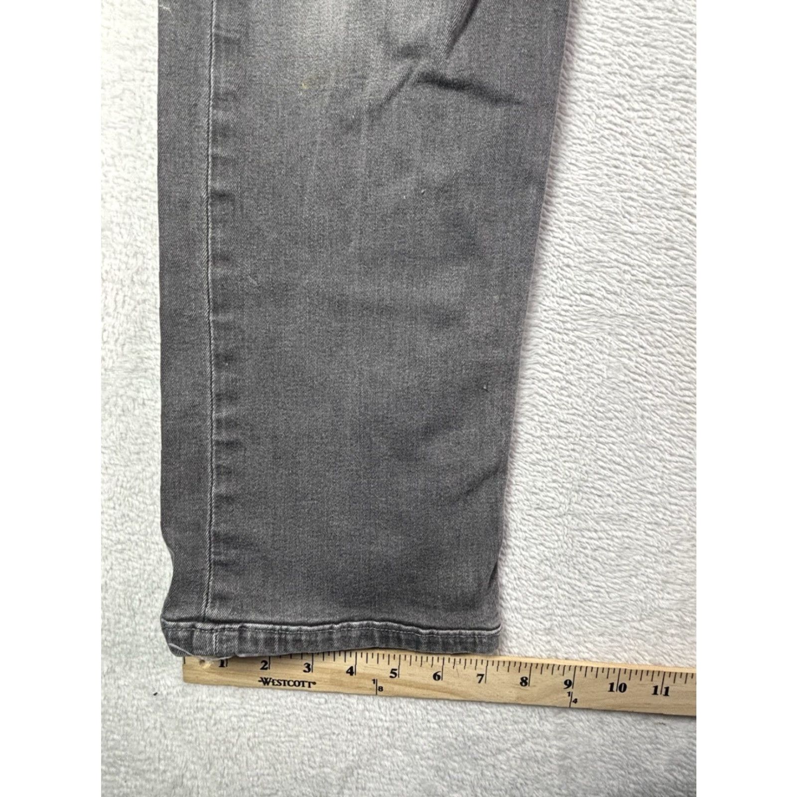 Levi's VTG Levis 513 Men's Jeans Straight Regular Fit 34x34 Gray/Black Distressed Button Zip Denim Cotton 5-Pocket Covenant Size US 34 / EU 50 - 5 Thumbnail