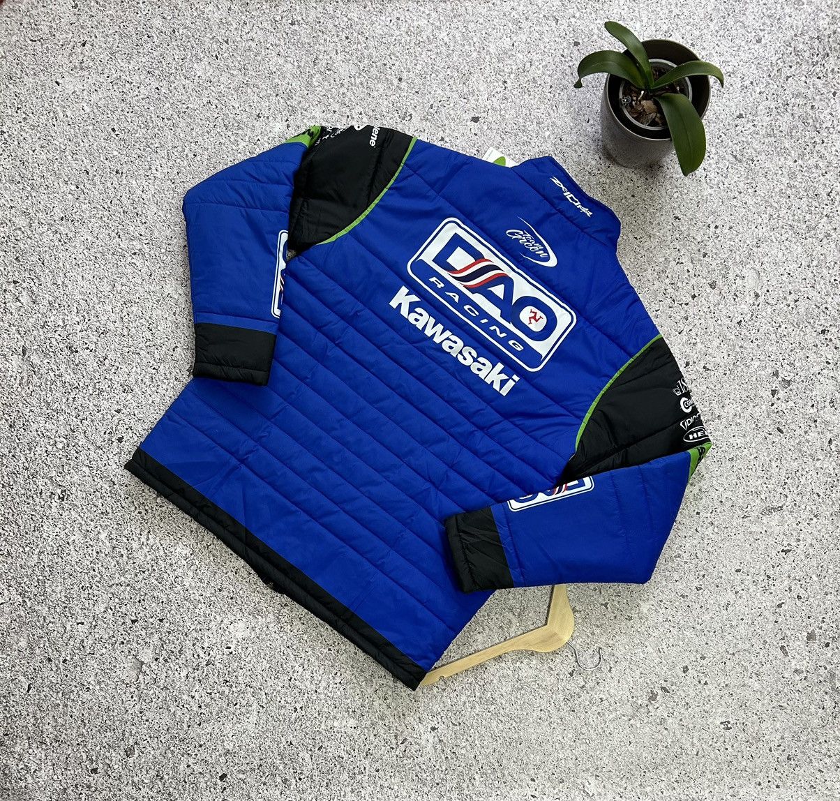 Japanese Brand × NASCAR New Dao Racing Kawasaki Green Team Racing Jacket Size US XXL / EU 58 / 5 - 2 Thumbnail