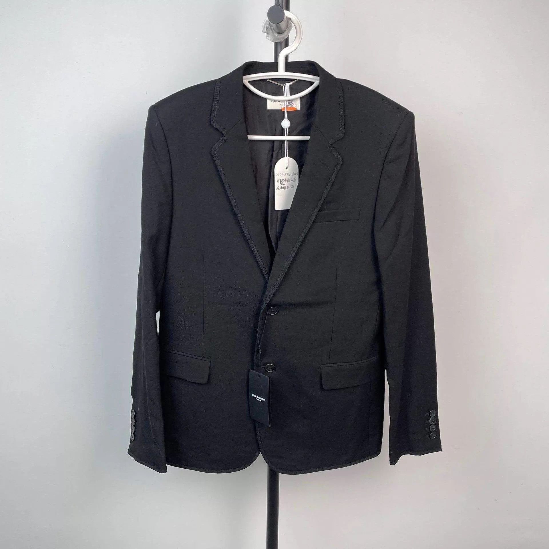 Yves Saint Laurent Black Formal Blazer with Button Closure Size US M / EU 48-50 / 2 - 1 Thumbnail