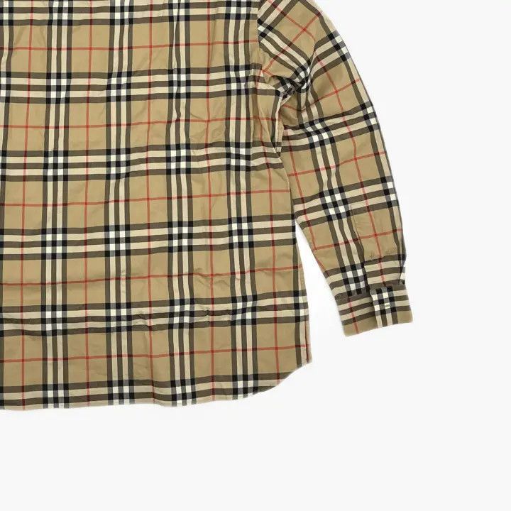 Burberry Burberry Burberry Beige Check Long Sleeve Shirt-2507 Size US XL / EU 56 / 4 - 4 Thumbnail