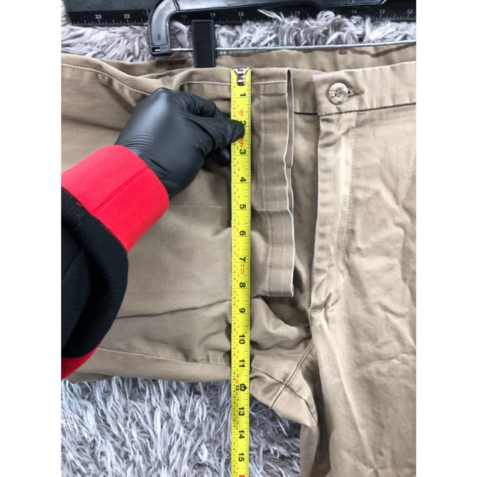 Vintage Unbranded Khaki Pants 40x29 Mens Regular Beige 5-Pocket Belt Loops Cotton Blend Jeans Style Modern American Classic N/A Size US 40 / EU 56 - 4 Thumbnail
