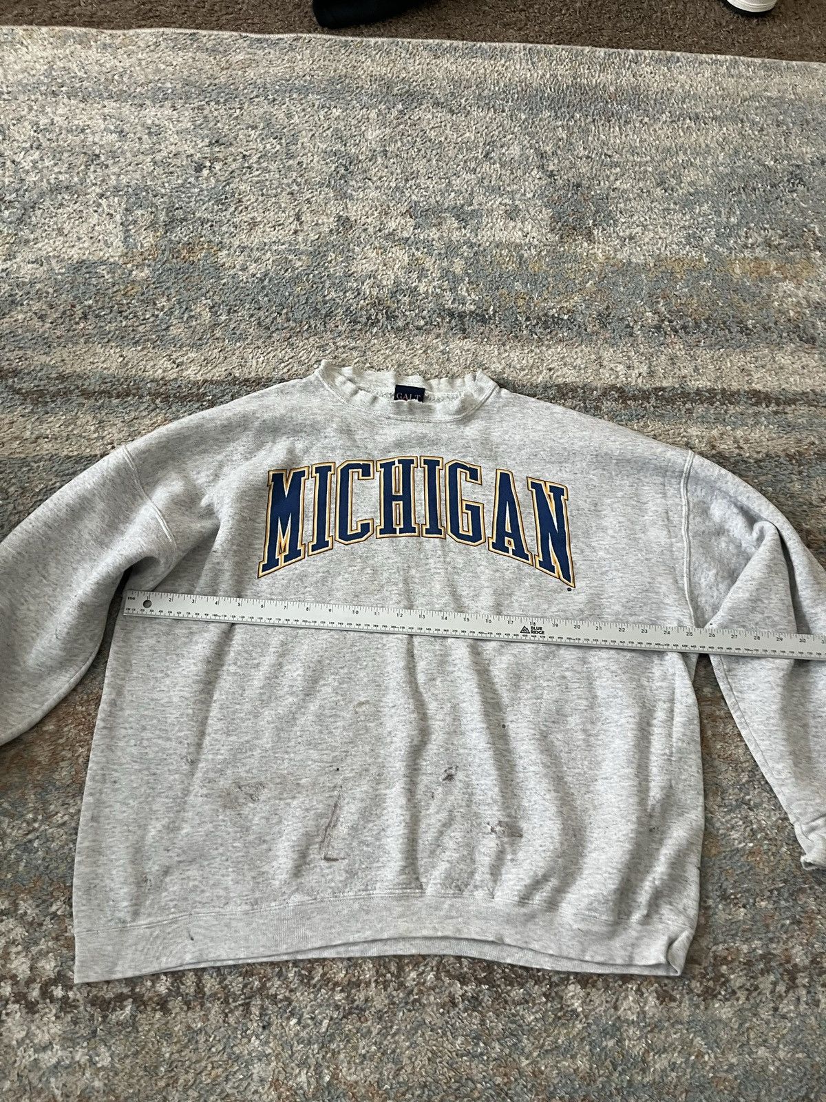 Japanese Brand × Vintage VTG Y2K Michigan Wolverines Crewneck Distressed Large Size US L / EU 52-54 / 3 - 6 Thumbnail