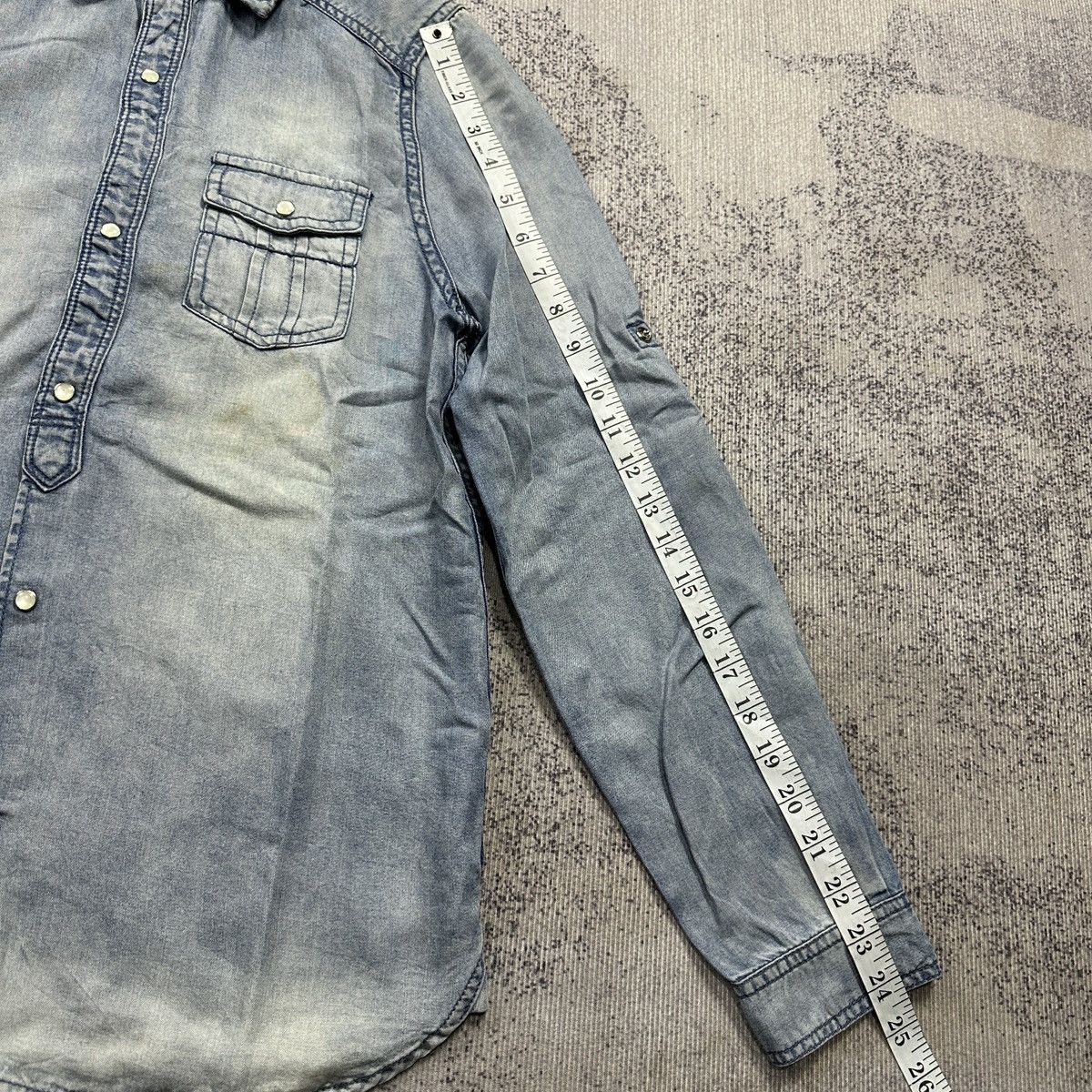 Tornado Mart Tornado mart shirt blue denim Size US S / EU 44-46 / 1 - 6 Thumbnail