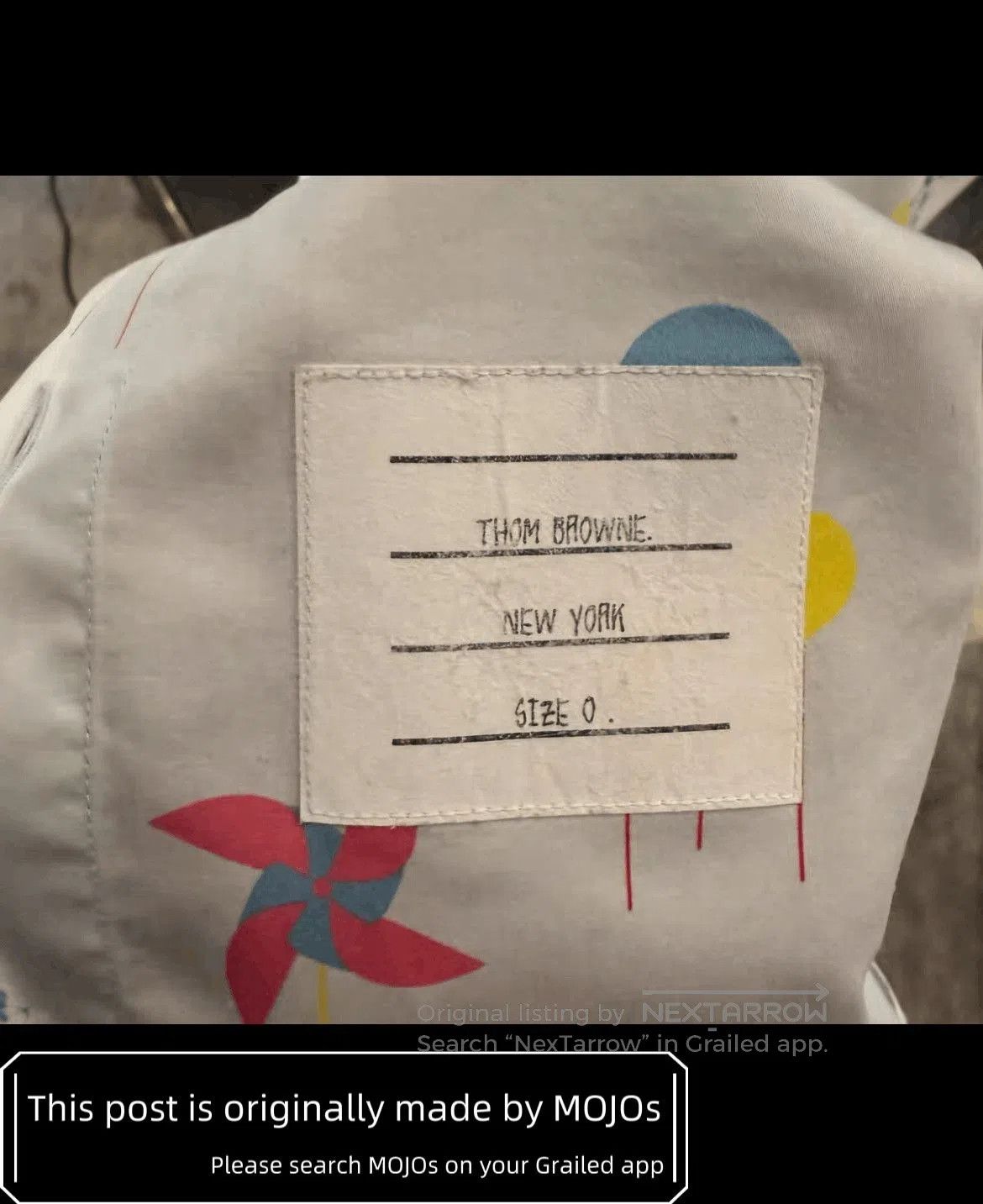 Thom Browne Sz 0 Thom Browne Fairy Painting S/S Blue Shirt. Size US XS / EU 42 / 0 - 4 Thumbnail