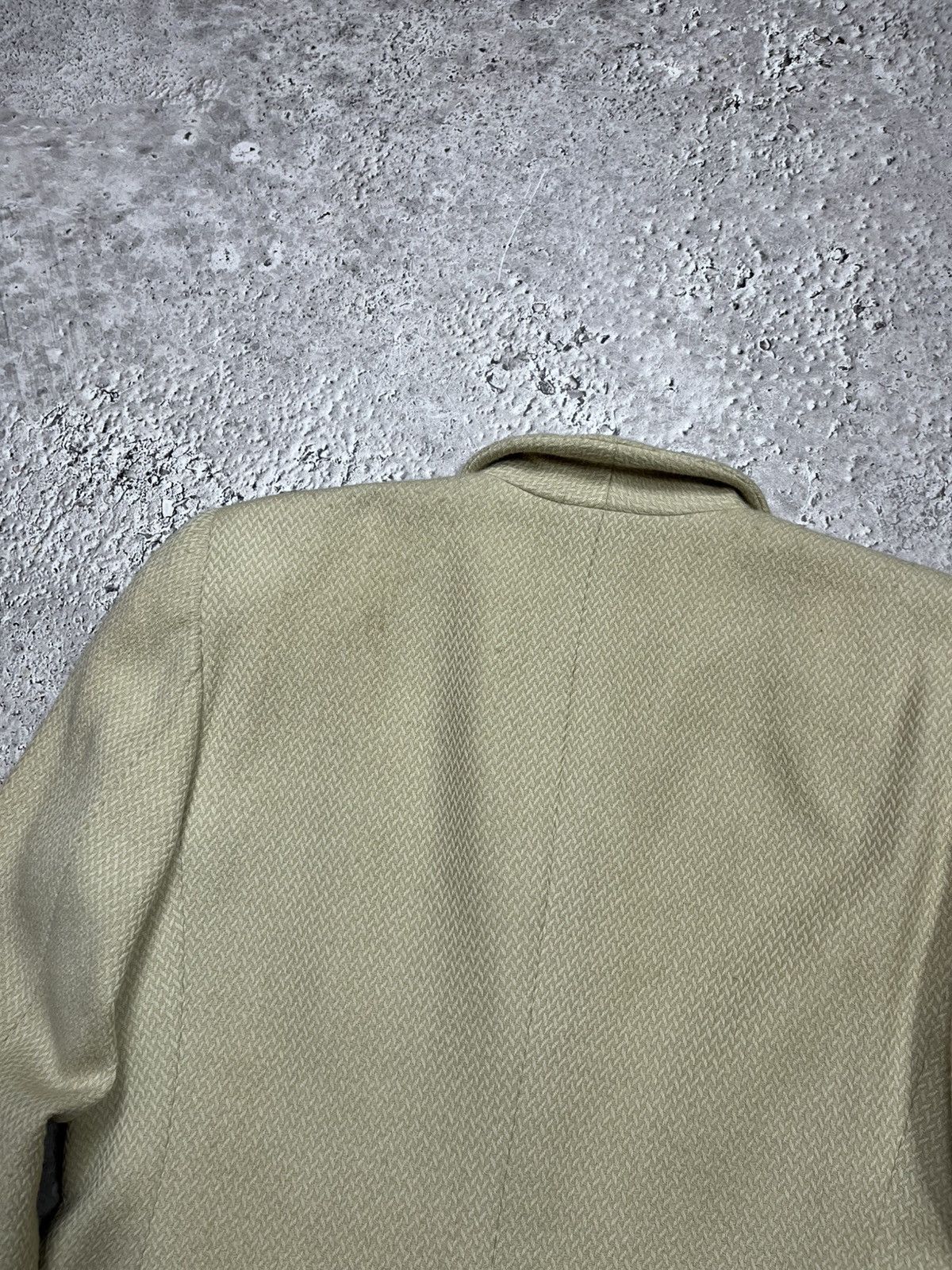 Giorgio Armani Giorgio Armani Textured Beige Blazer Womens IT 42 Size M / US 6-8 / IT 42-44 - 14 Thumbnail