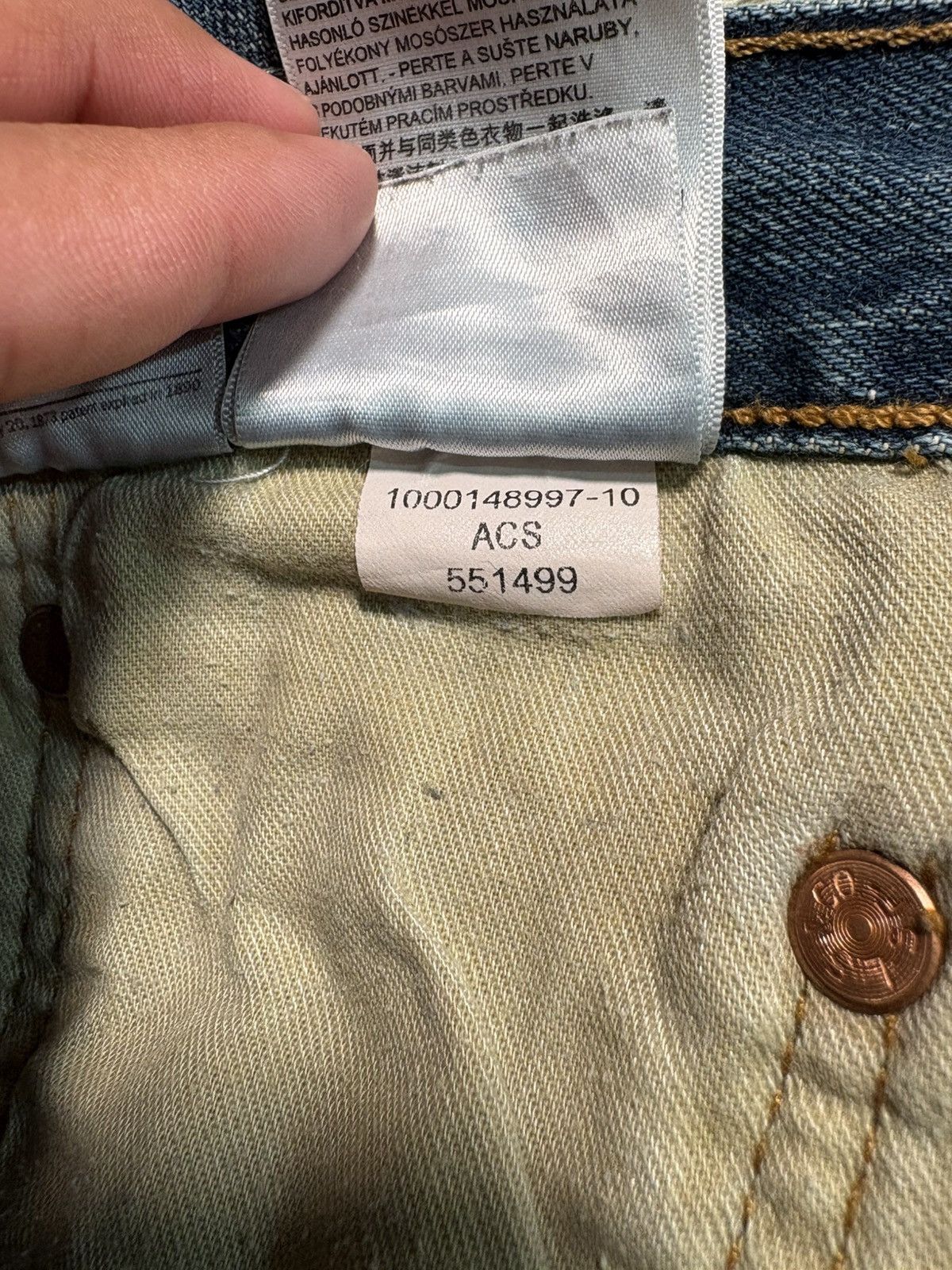 Levi's Vintage Clothing Levi’s 501 Original Fit Jeans Mid Wash Distressed Denim W36 Size US 36 / EU 52 - 13 Thumbnail