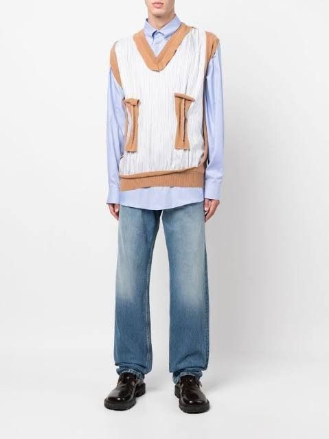 Maison Margiela NWT Fall22 Spliced Shirt Vest Size US S / EU 44-46 / 1 - 1 Thumbnail