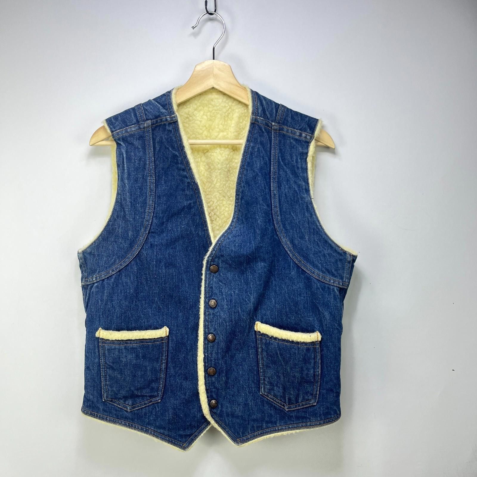 Other Vintage Big Smith Denim Sherpa Vest Large fits medium Size US M / EU 48-50 / 2 - 1 Thumbnail