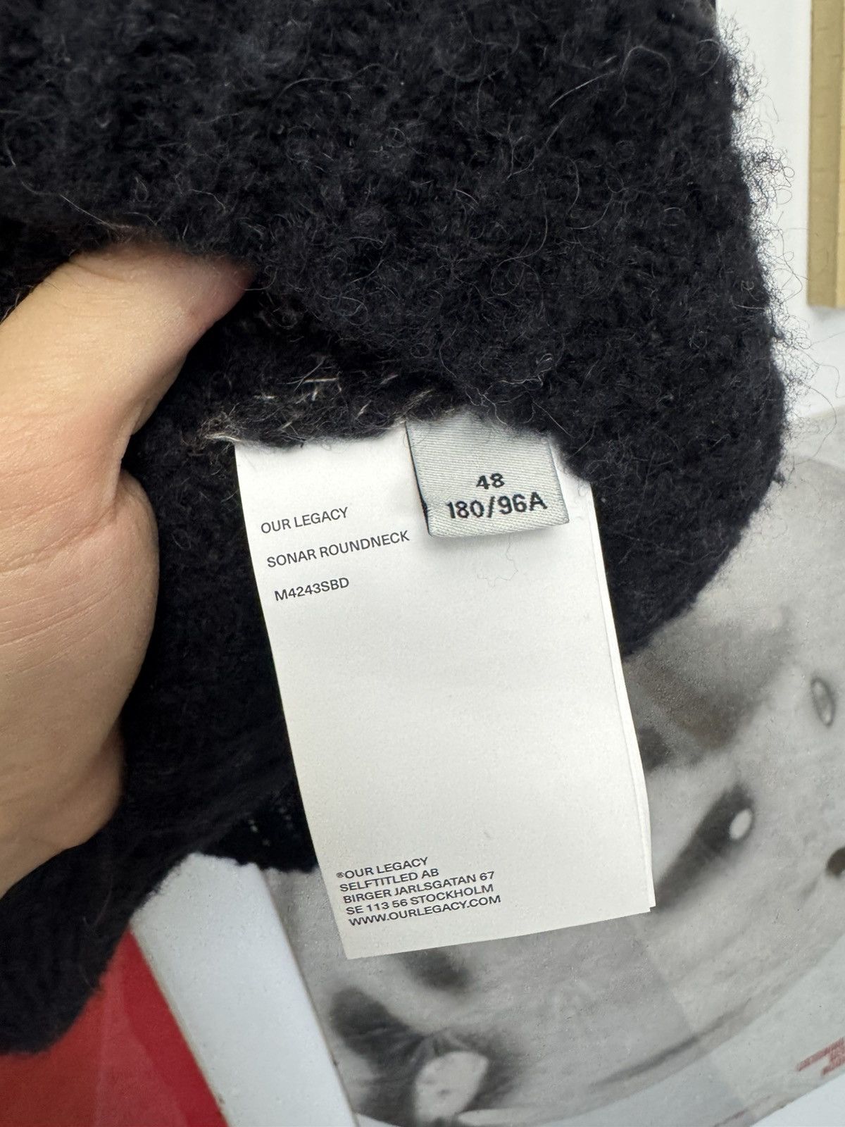 Our Legacy Our Legacy Sonar Roundneck Sweater Distressed Plaid Black Size US L / EU 52-54 / 3 - 5 Thumbnail