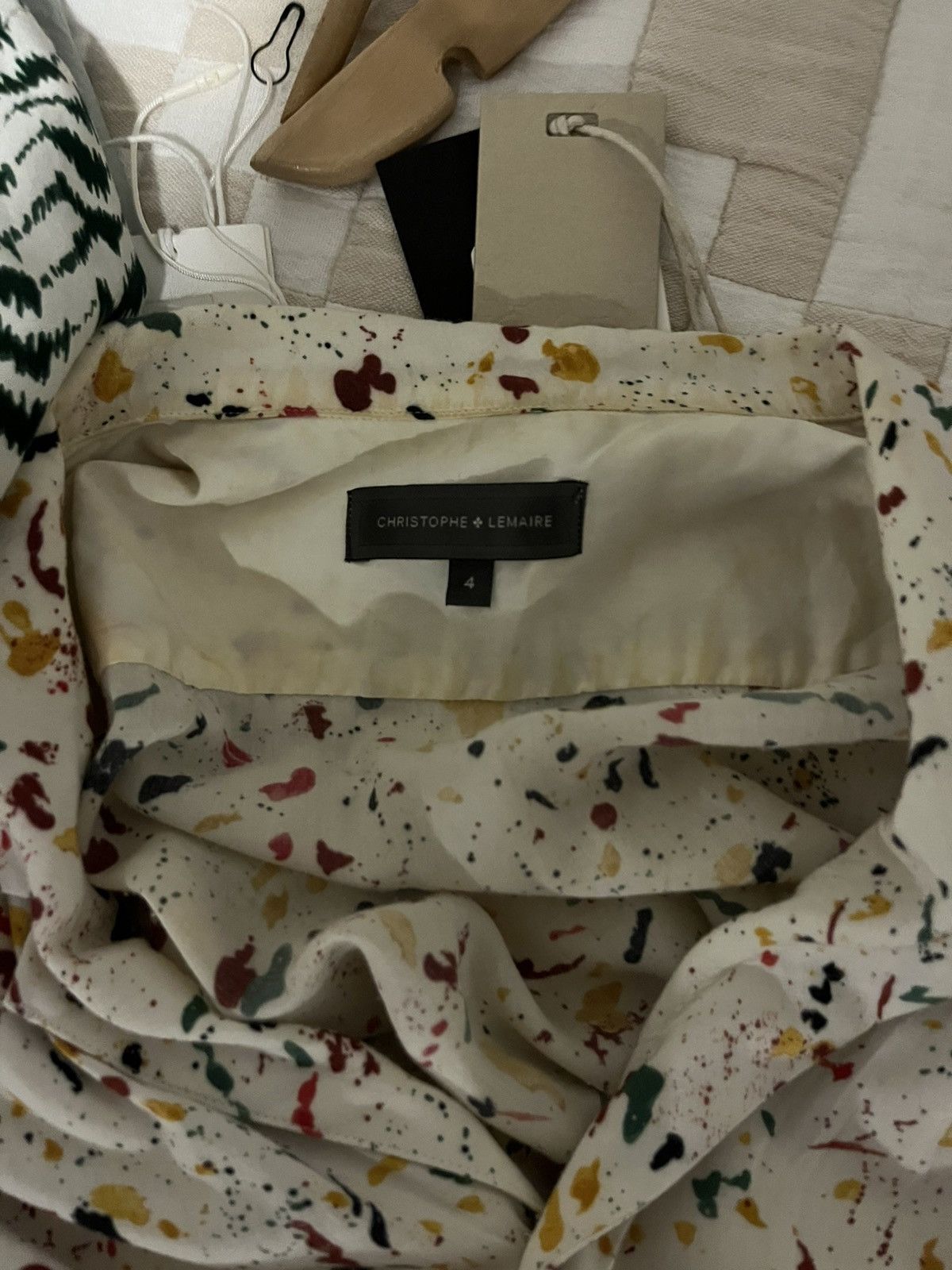 Christophe Lemaire SS13 viscose terrazo shirt, size 4/L Size US L / EU 52-54 / 3 - 7 Thumbnail