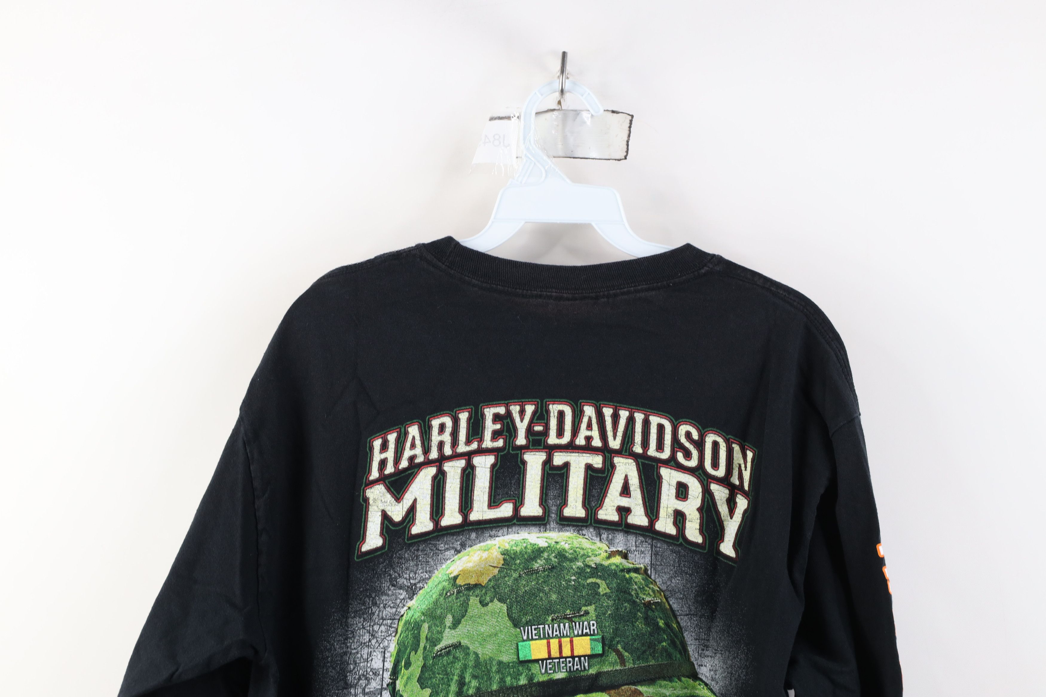 Harley Davidson Vintage Y2K Harley Davidson War Long Sleeve T-Shirt Black Size US L / EU 52-54 / 3 - 16 Thumbnail