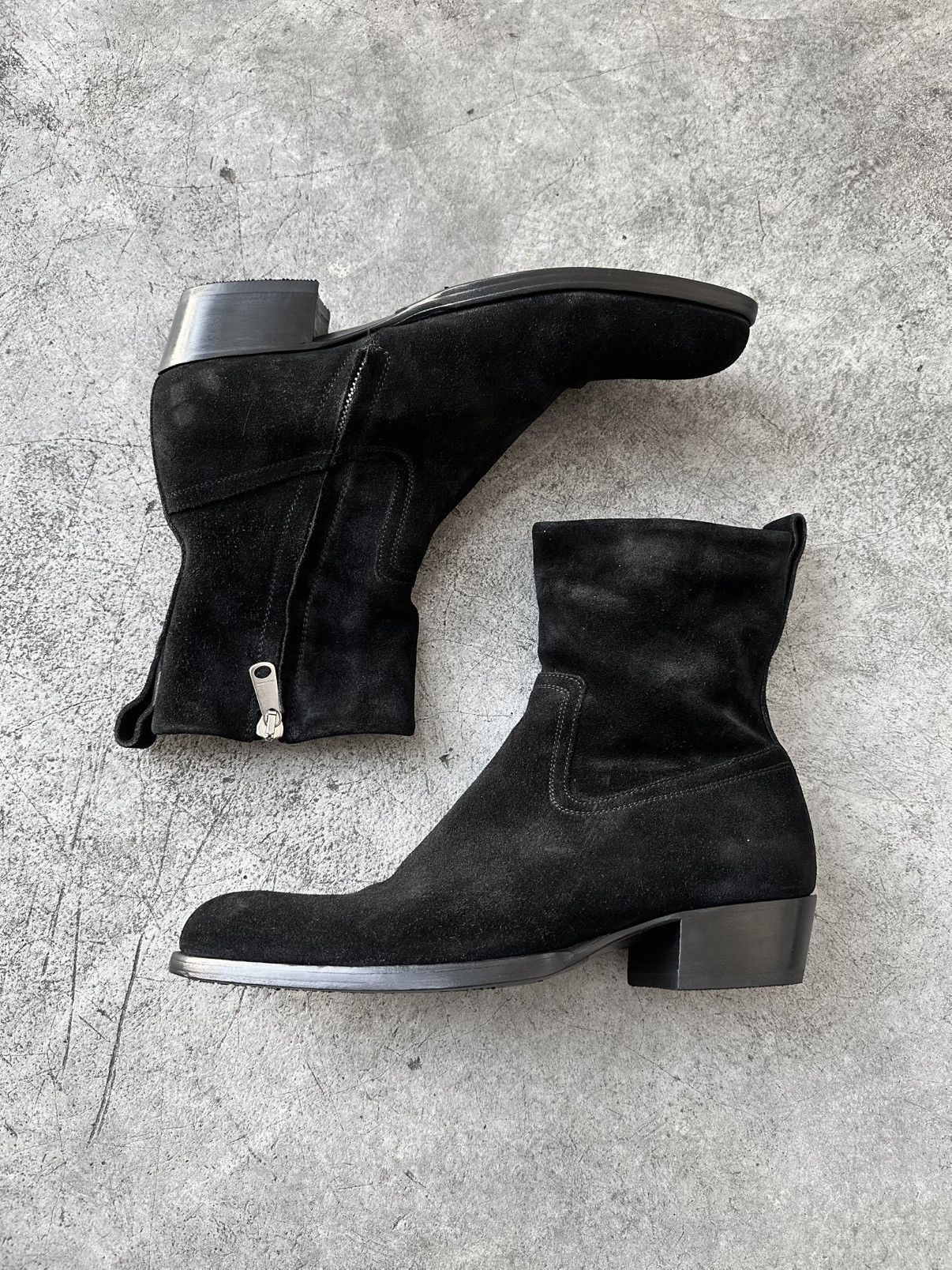 Dior × Hedi Slimane AW07 Dior Homme Side Zip Ankle Boots | Grailed