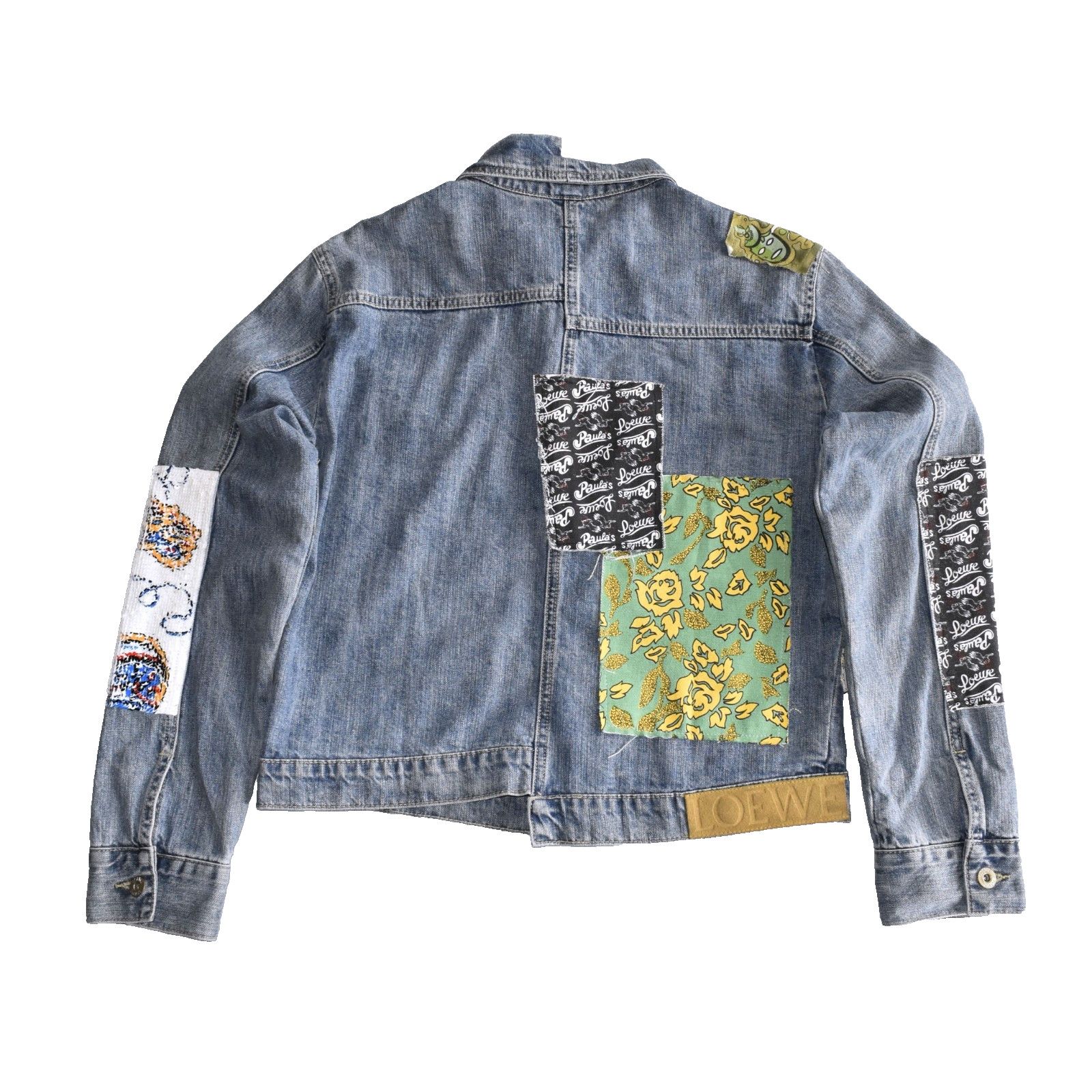 Loewe LOEWE PAULA IBIZA Patchwork Patterned Denim Jacket Size L Size L / US 10 / IT 46 - 6 Thumbnail
