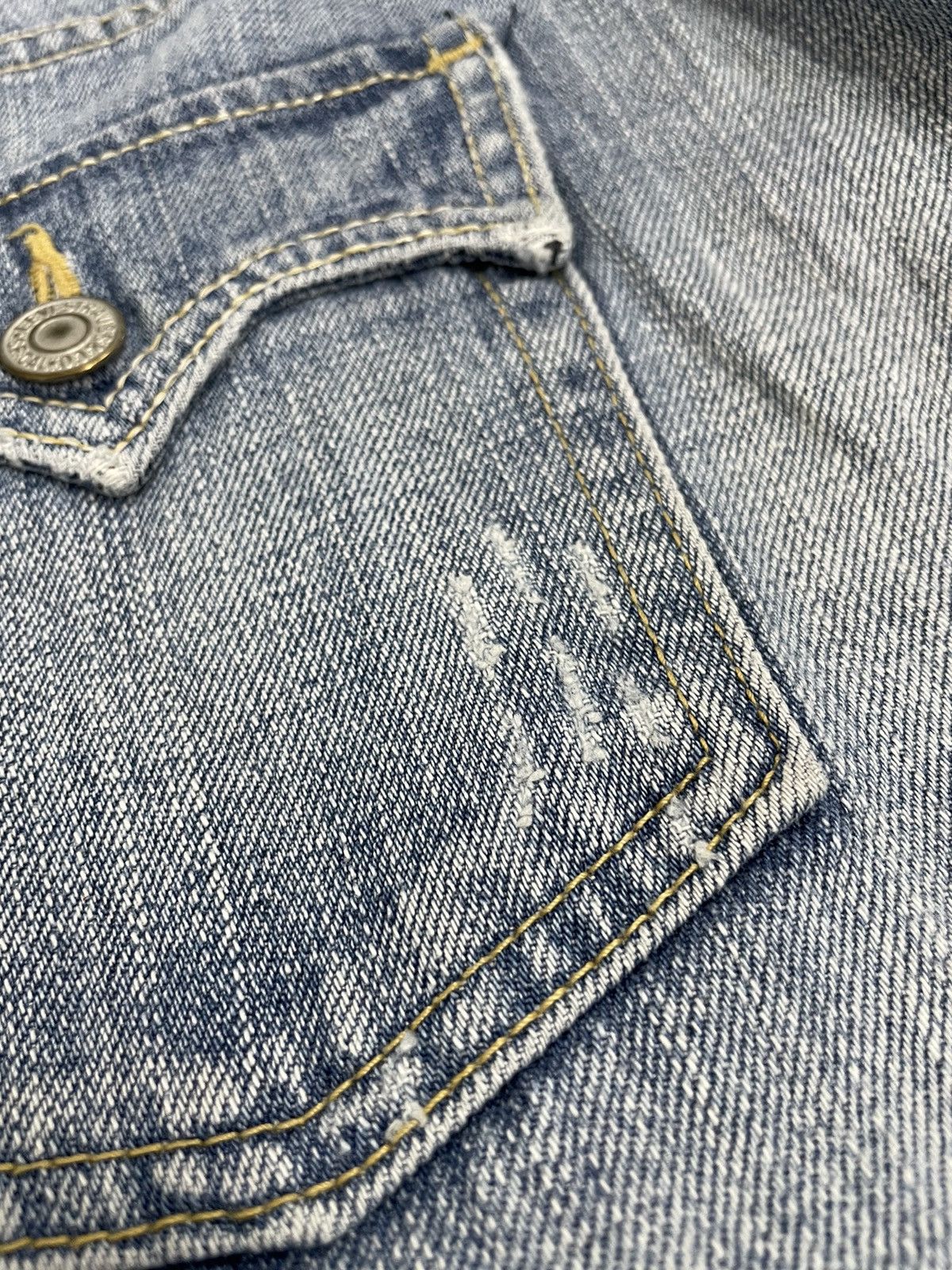 Levi's Levis 533 Distressed Clawmark Different Pocket Denim (AD3) Size US 30 / EU 46 - 18 Thumbnail