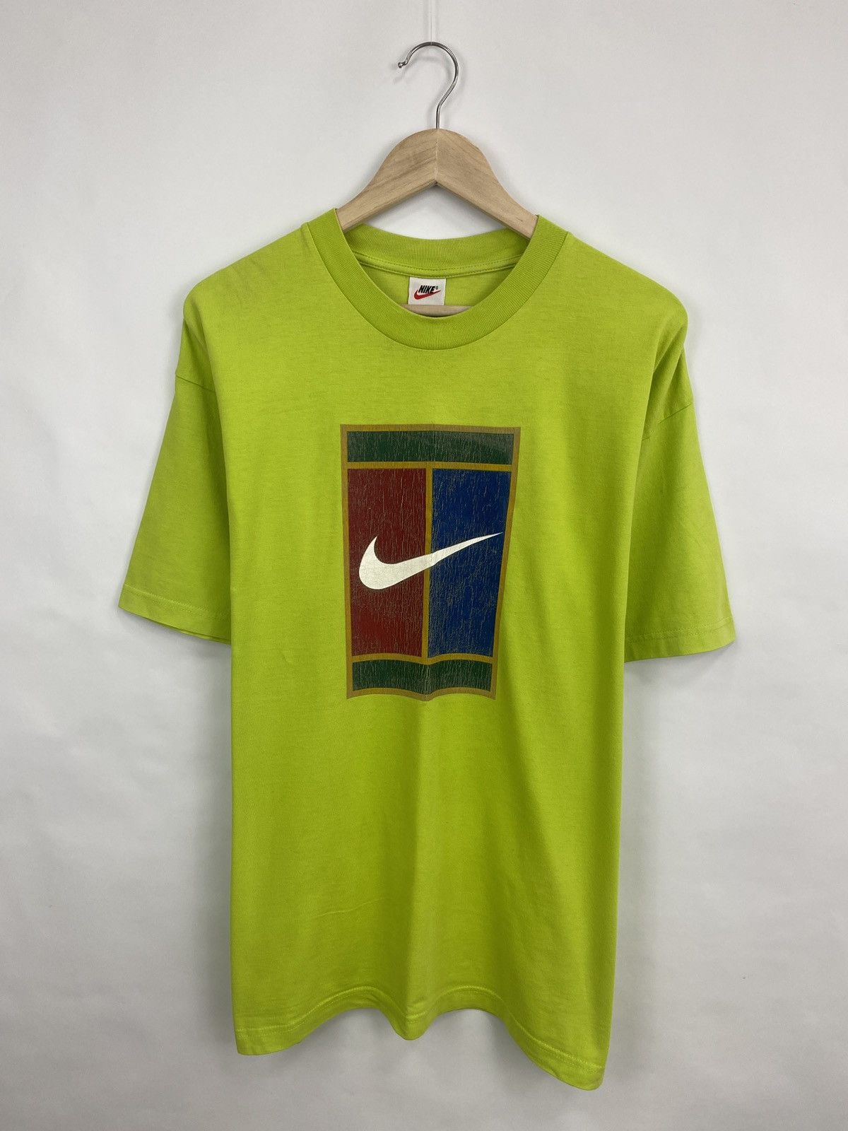 Nike 🇺🇸 Vintage 90s Nike Challenge Court Tennis T-Shirt Y2K Rare Size US L / EU 52-54 / 3 - 3 Thumbnail