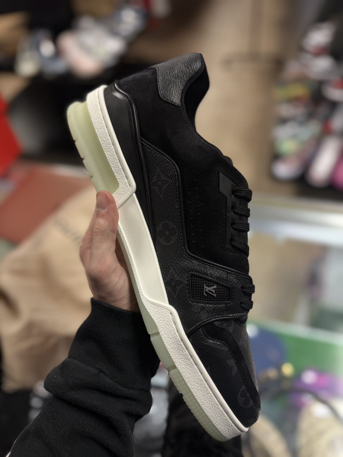 Louis Vuitton Louis Vuitton Black Trainer Size UK11/12US $1370 Retail Size US 12 / EU 45 - 10 Thumbnail